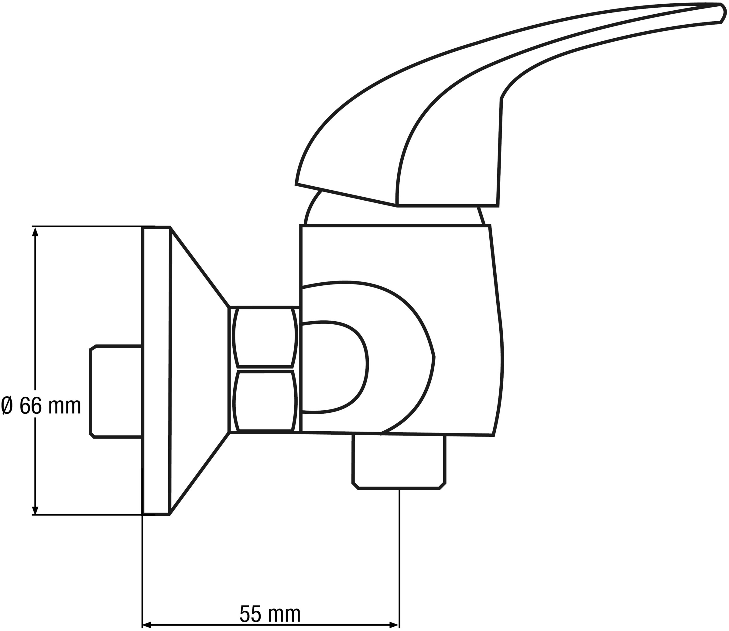 CORNAT Duscharmatur »Piccolo« Einhebelmischer