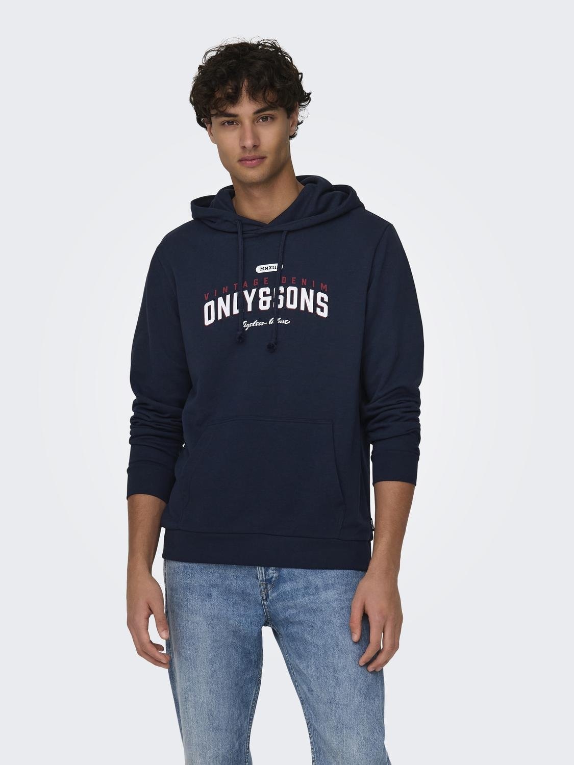 ONLY & SONS Kapuzensweatshirt »ONSLENNY REG VINTAGE PRINT HOOD SWEAT«