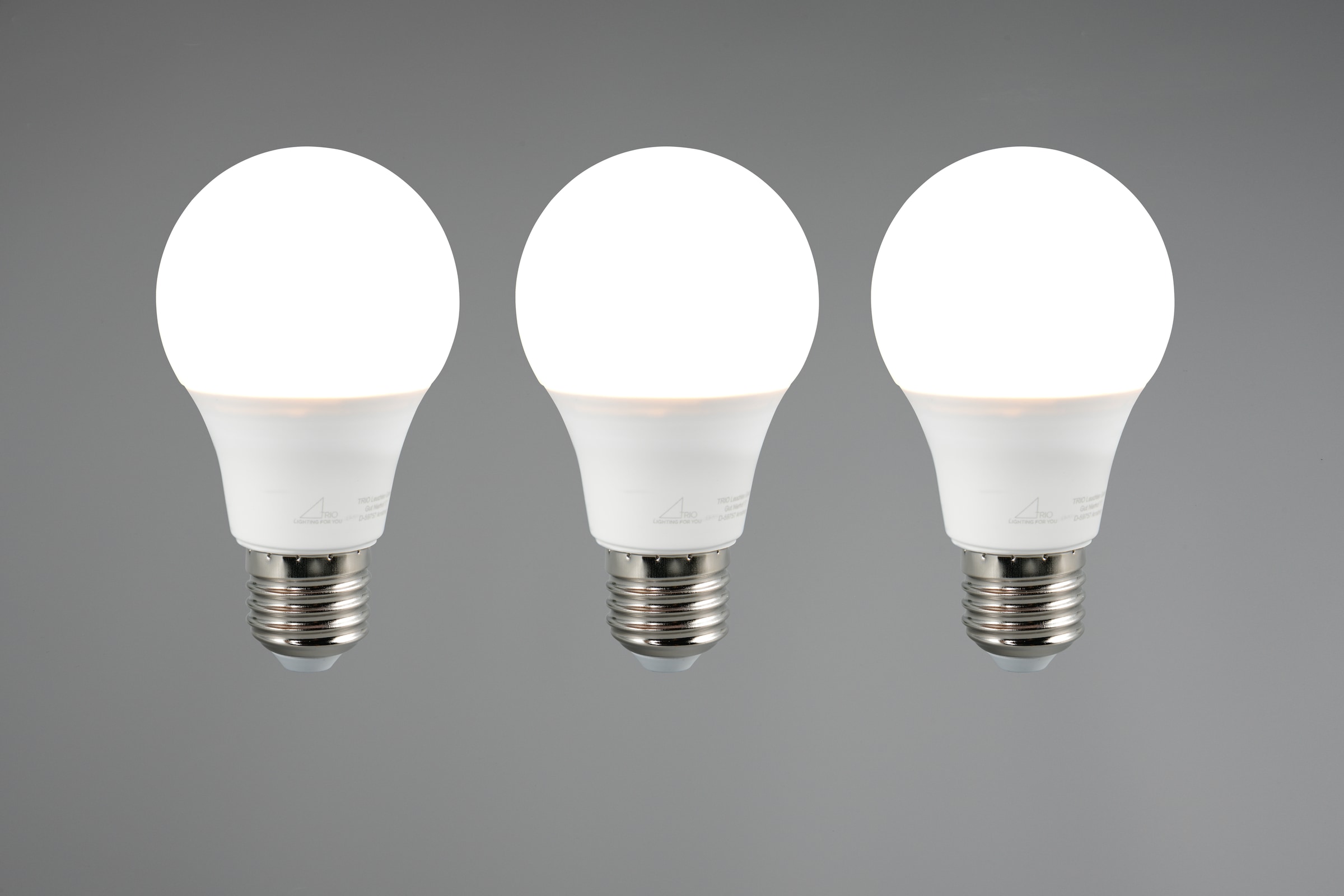 TRIO Leuchten LED-Leuchtmittel »Leuchtmittel Set E27« E27 3 Stk. Warmweiß 3er Set Leuchtmittel E27 Fassung, Glühbirne E27 LED warmweiß