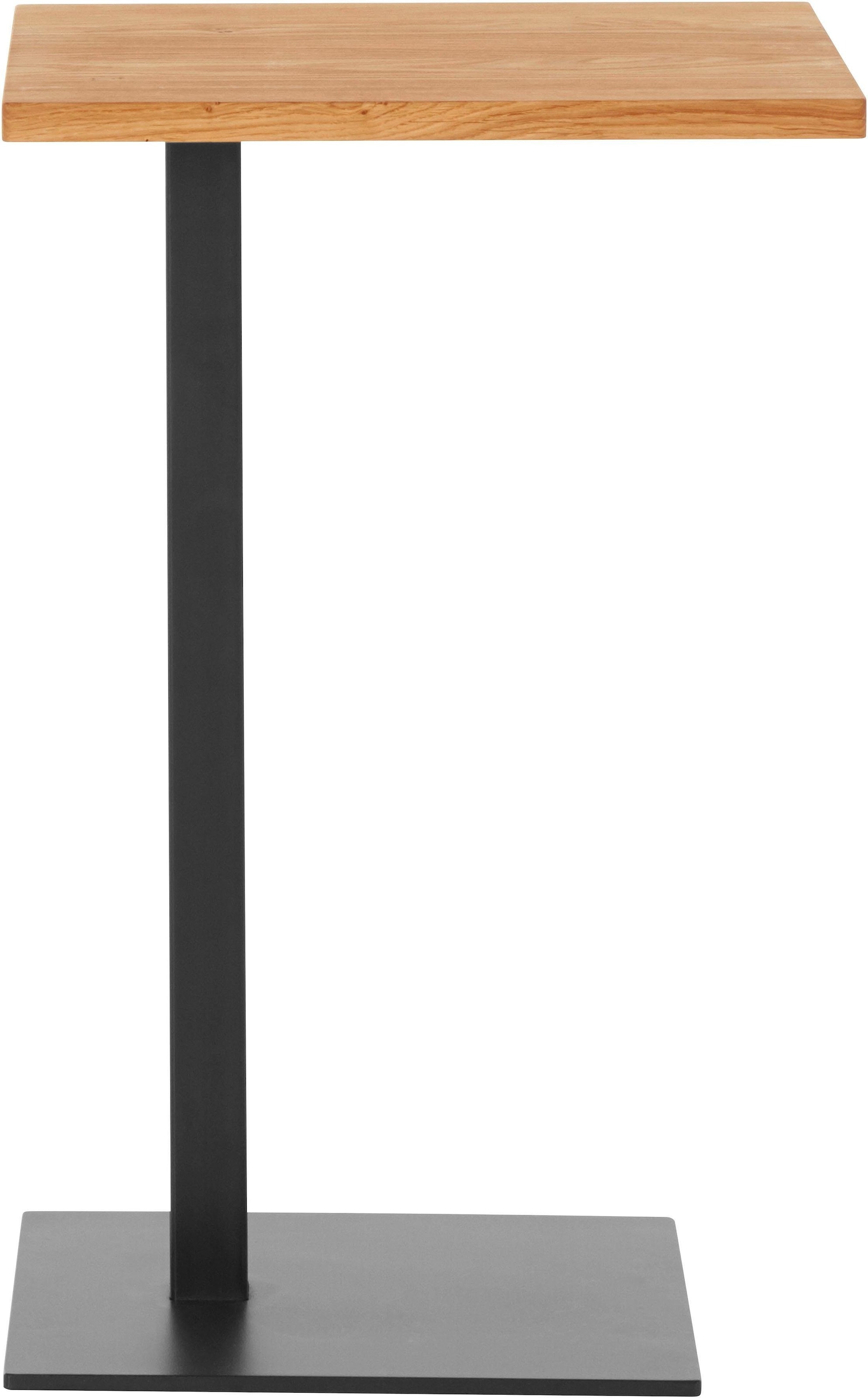 andas Beistelltisch »Coprosa« Maße (B/T/H): 32/43/65 cm,  aus Eichenholz, FSC® zertifiziert, stabiles Metallgestell, Höhe 65 cm
