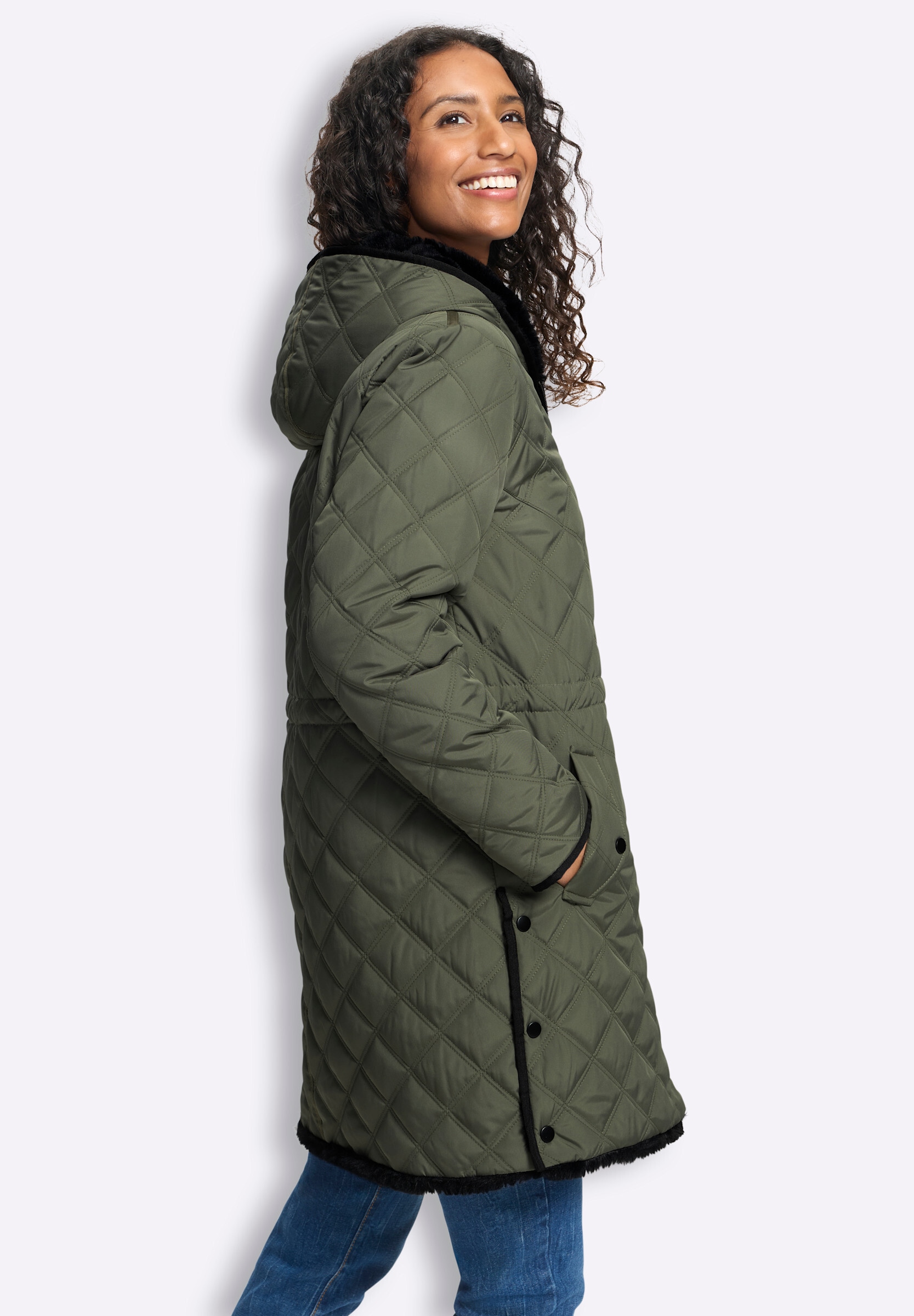 heine Steppjacke »Wendejacke Wendejacke« mit Kapuze