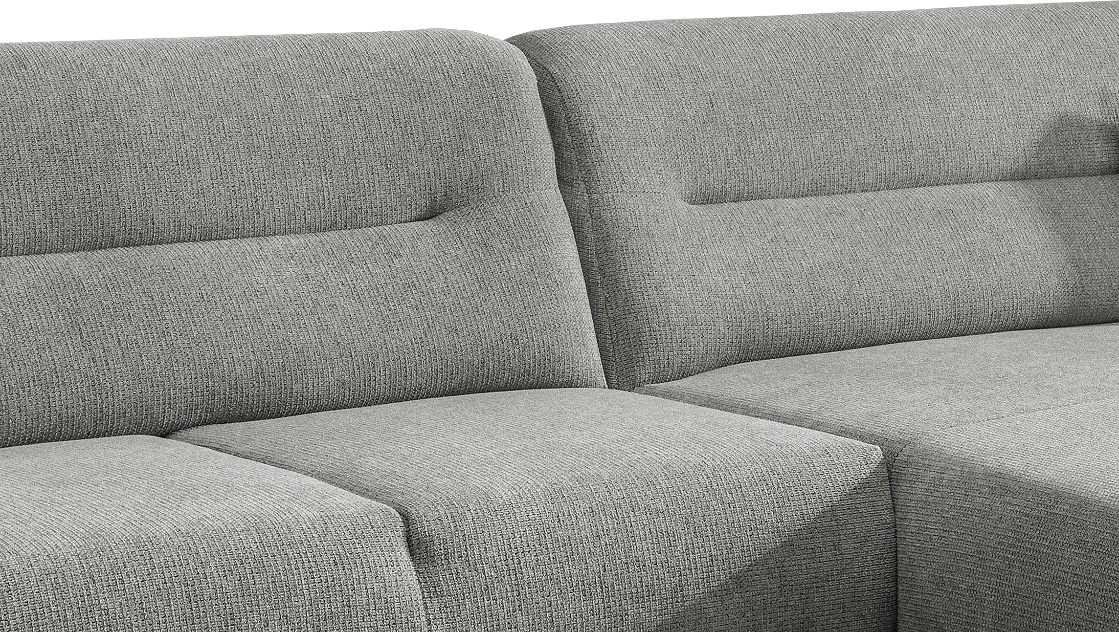 INOSIGN Ecksofa »Drago, elegant und zeitlos, komfortabel, Holzfuß, L-Form«, frei im Raum stellbar, inkl. 2 Zierkissen