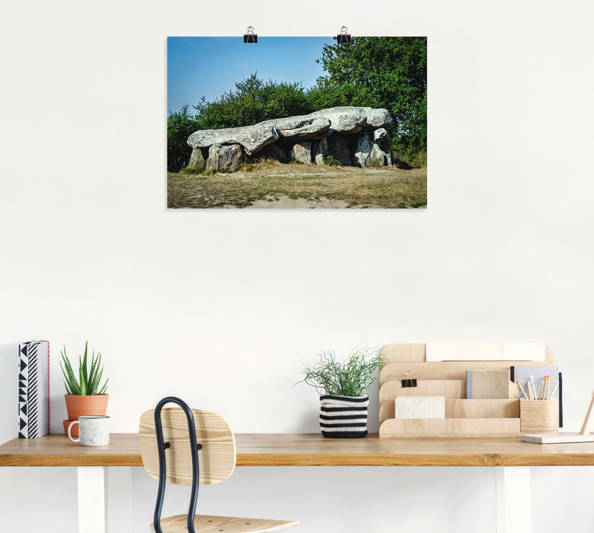 Artland Wandbild »Dolmen de Kerbourg Frankreich«, Felsen, (1 St.), als Alubild, Leinwandbild, Wandaufkleber oder Poster in versch. Größen