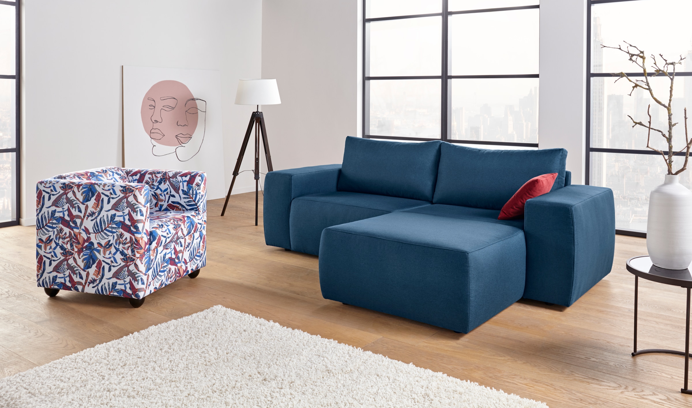 LOOKS by Wolfgang Joop Ecksofa »LooksII L-Form«, geradlinig und komfortabel