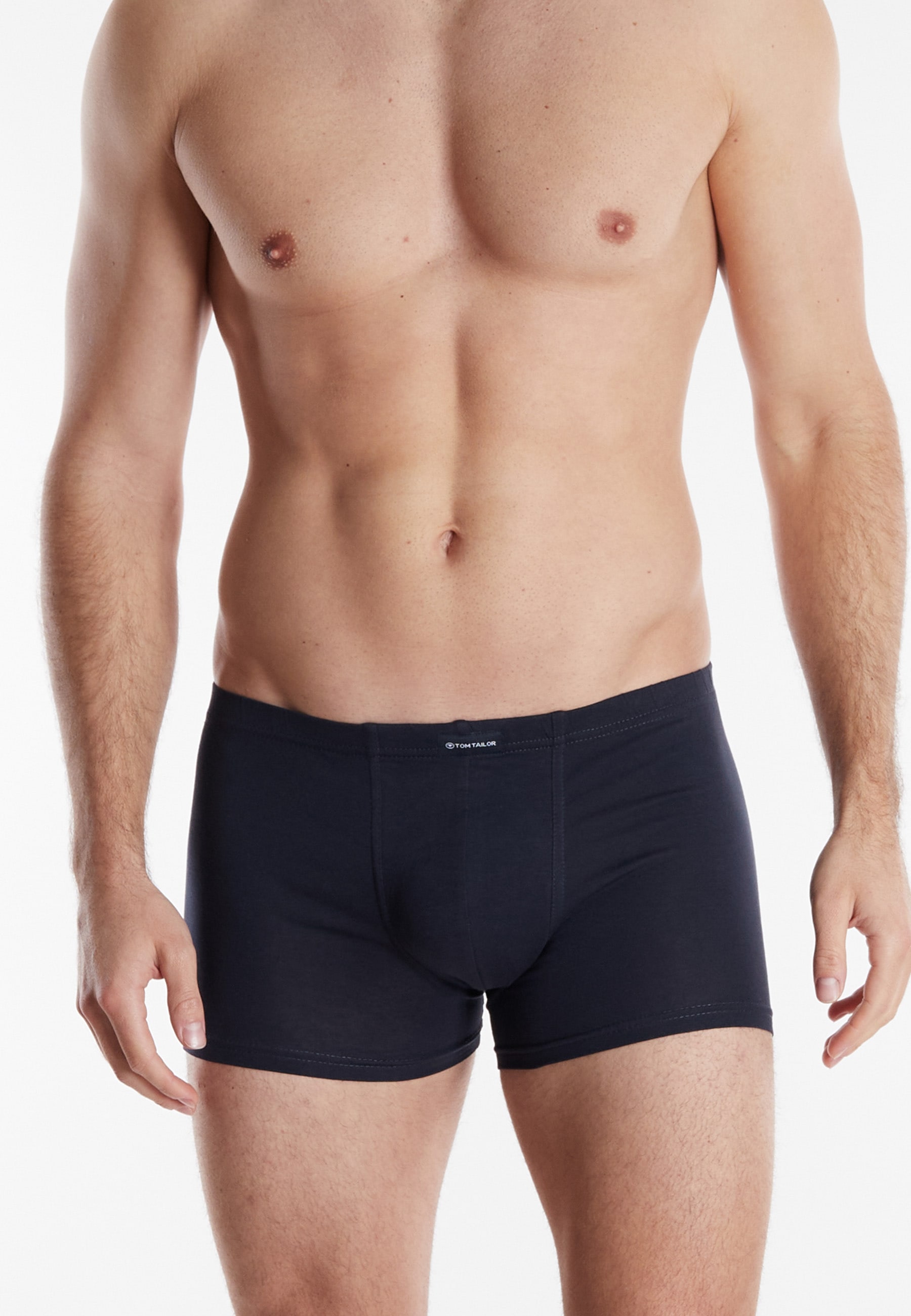 TOM TAILOR Boxershorts »Texas« Packung, 4er Pack,  bequem, basic, eng, atmungsaktiv, mit Logo, breiter Bund, Baumwollmix