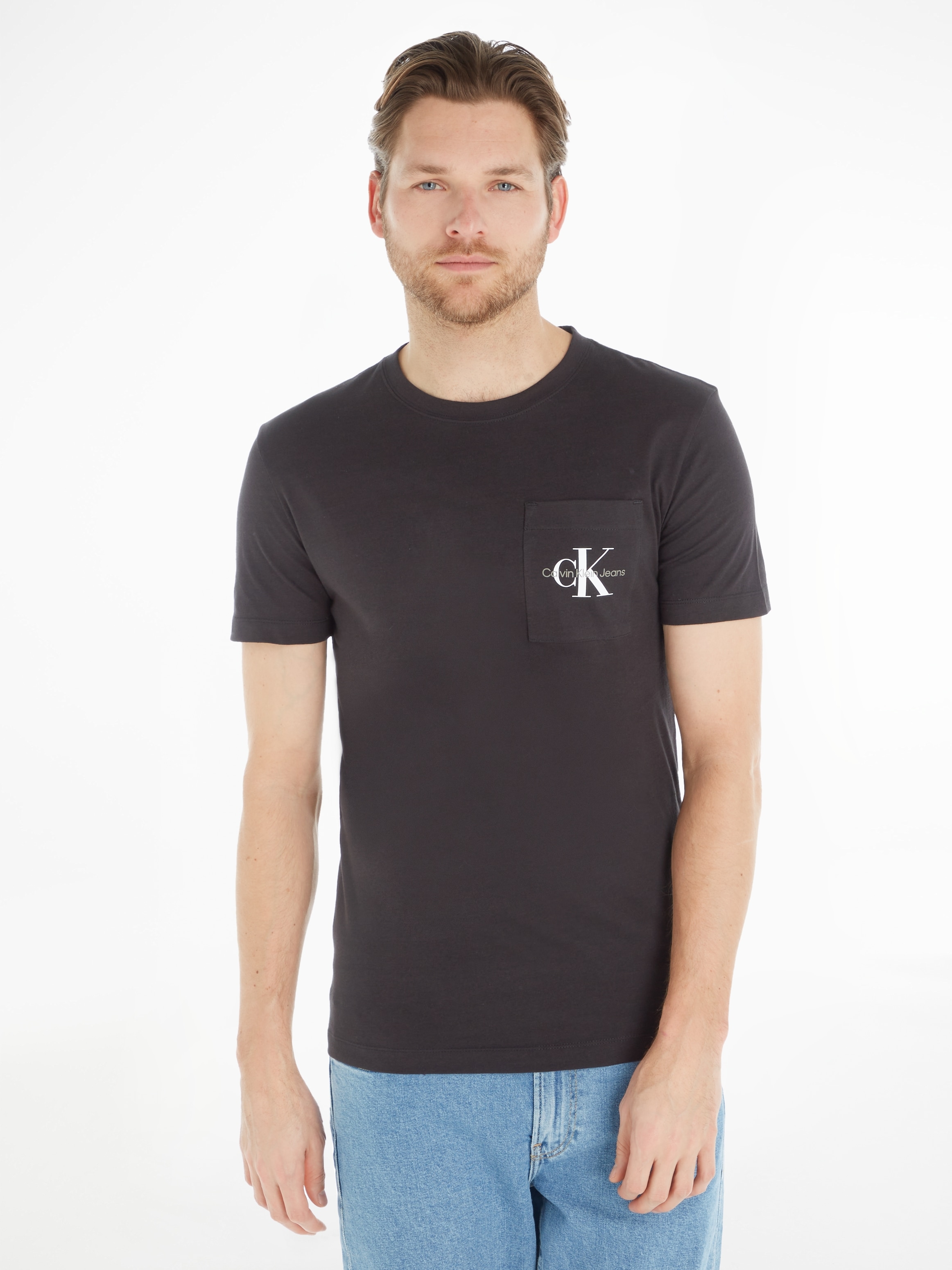 Calvin Klein Jeans T-Shirt »CORE MONOGRAM POCKET SLIM TEE«