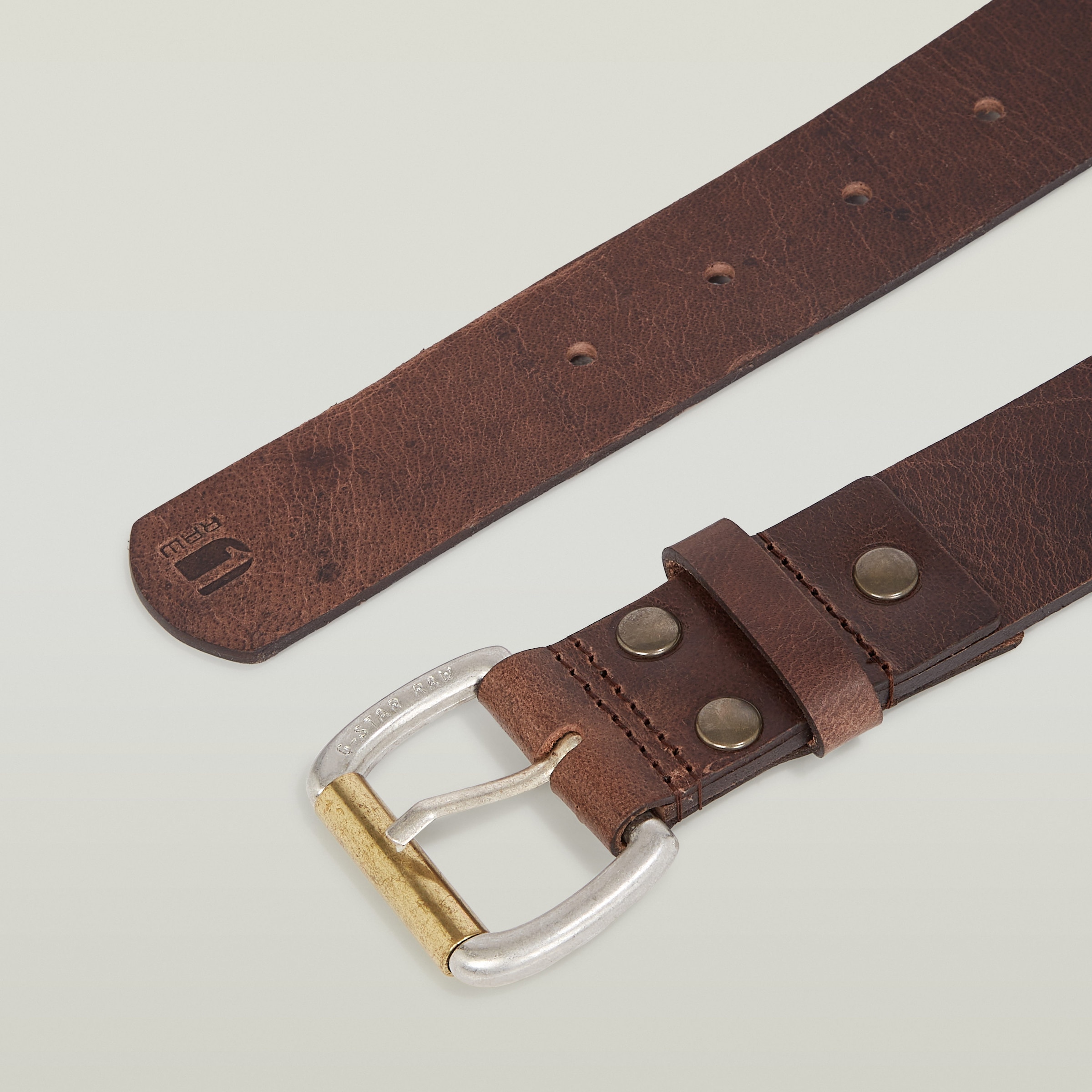 G-STAR Ledergürtel »Dast belt«, mit Nieten verstärkt
