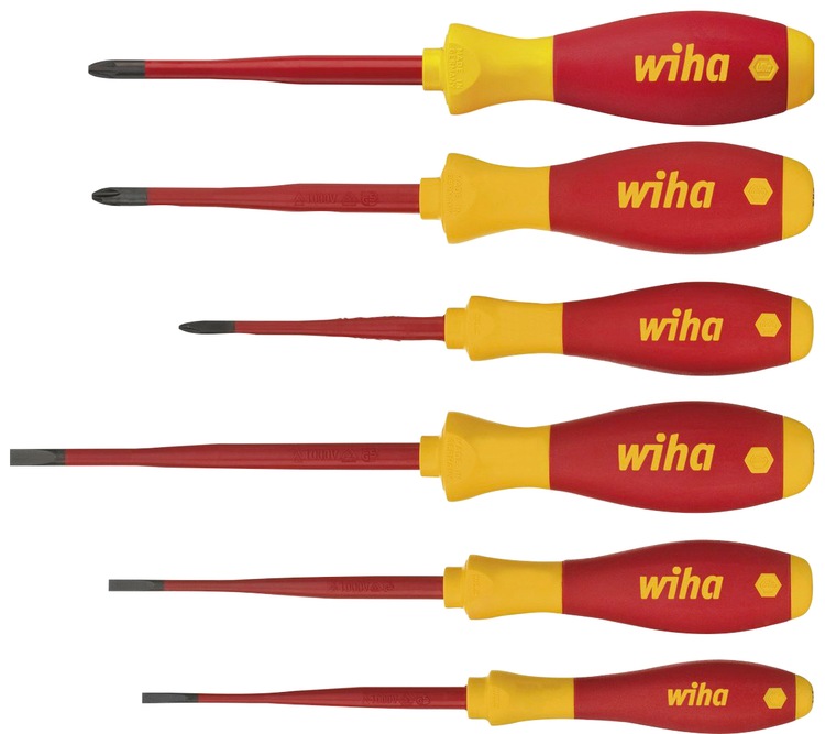 Schraubendreher »SoftFinish® electric slimFix (38362)«, (Set, 6 St.), Schlitz,...