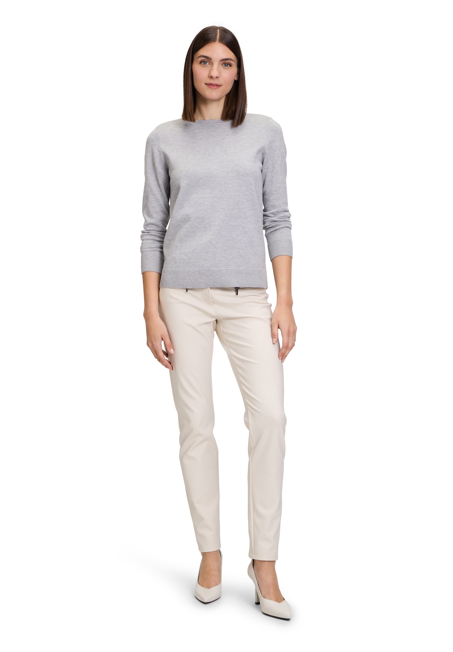 Betty Barclay Rundhalspullover »Basic-Strickpullover mit Rundhalsausschnitt«