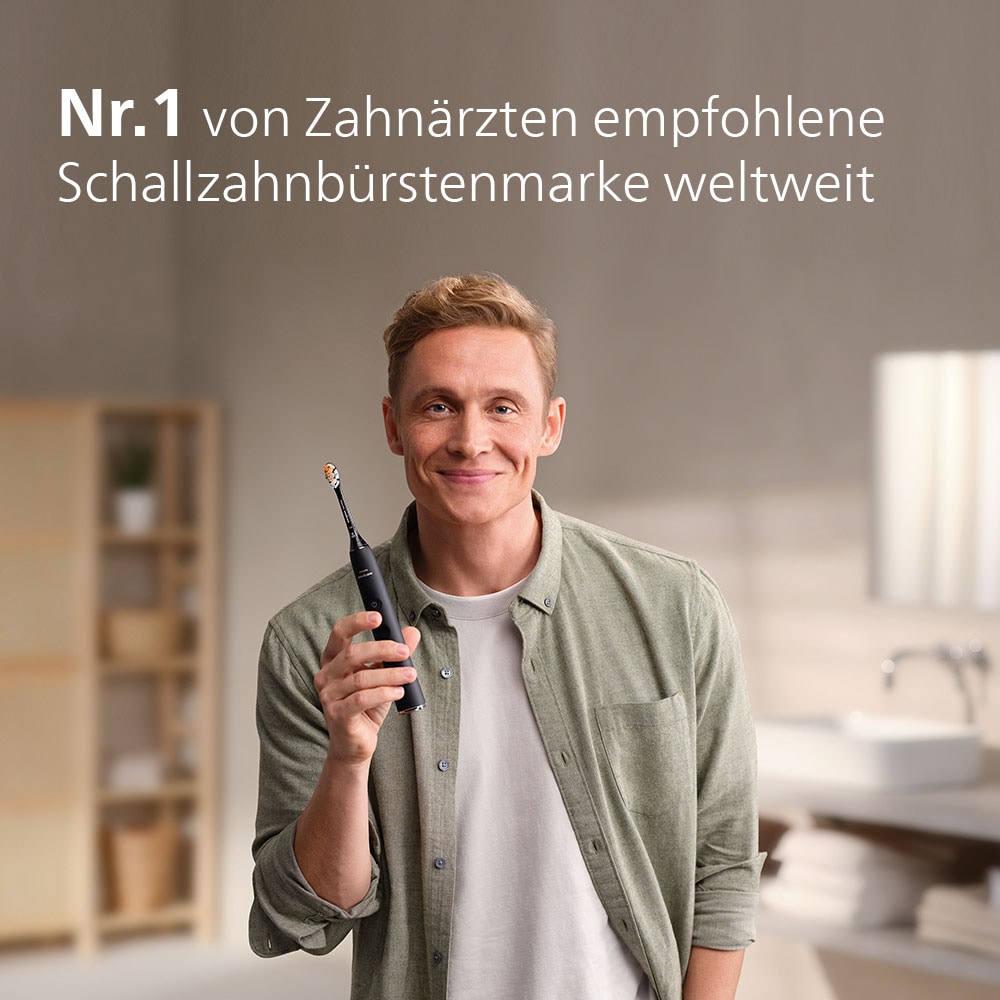 Philips Sonicare Elektrische Zahnbürste »DiamondClean Prestige 9000 HX9992«, 2 St. Aufsteckbürsten, mit integriertem Drucksensor, 5 Putzprogramme, inkl. Ladeetui