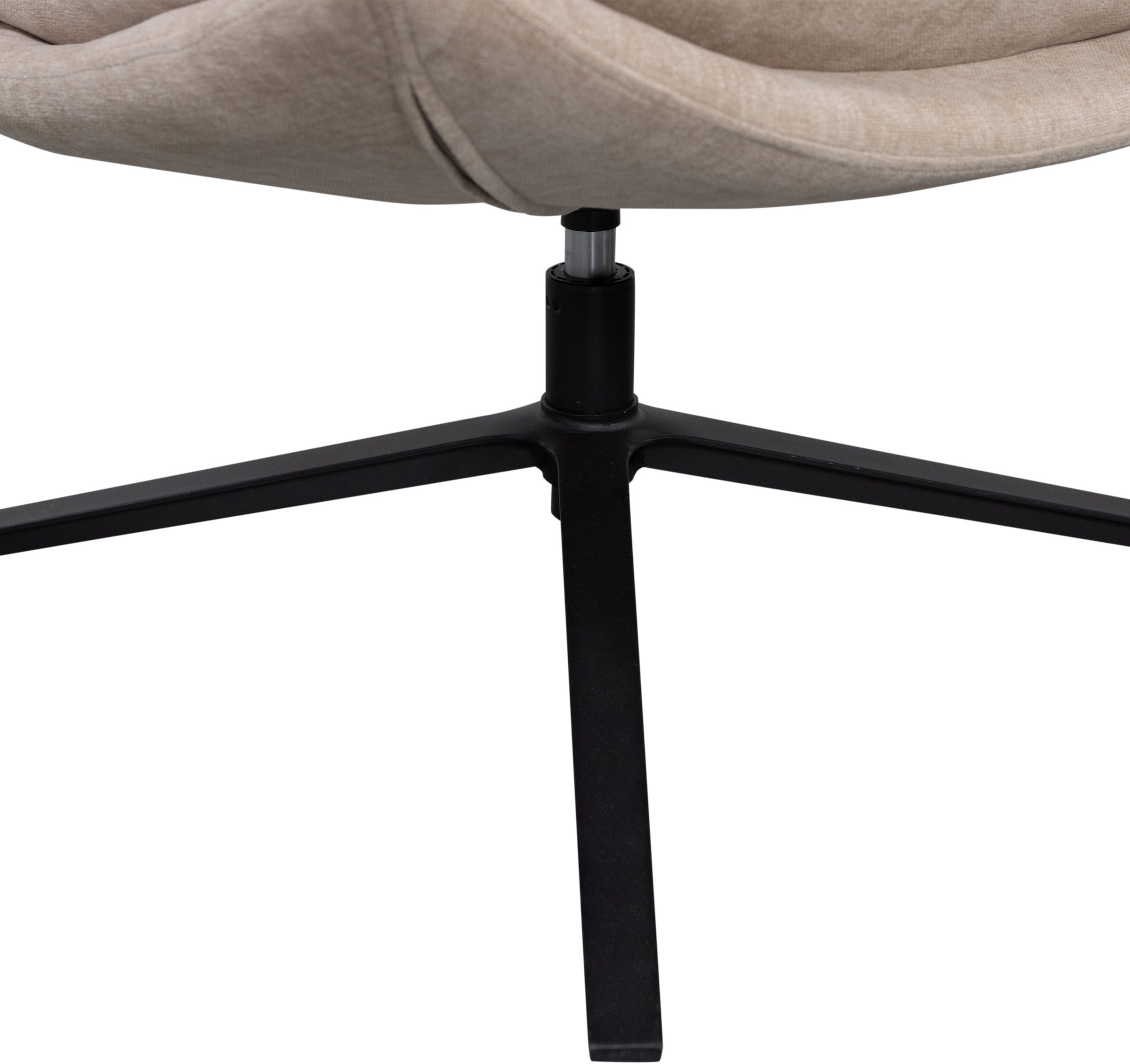 WOOOD Drehsessel »Kube mit Drehmechanismus inkl. Hocker B 74 x T 89 x H 100 cm« Hohe Verschleißfestigkeit, Newt-Chenillebezug, Tragkraft 120 kg