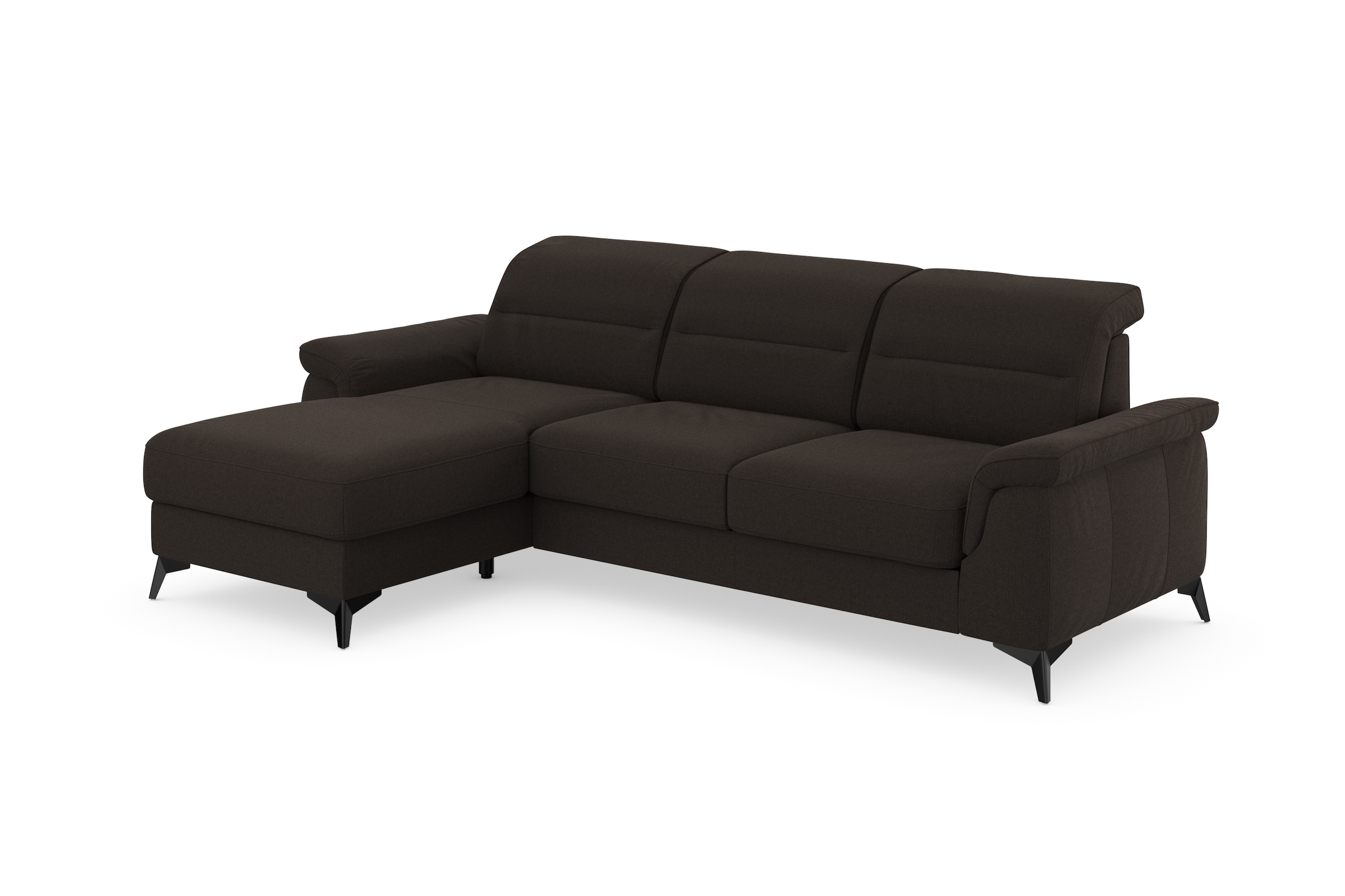 sit&more Ecksofa »Sinatra L-Form«, mit Recamiere, optional mit Kopfteilverstellung und Armteilfunktion