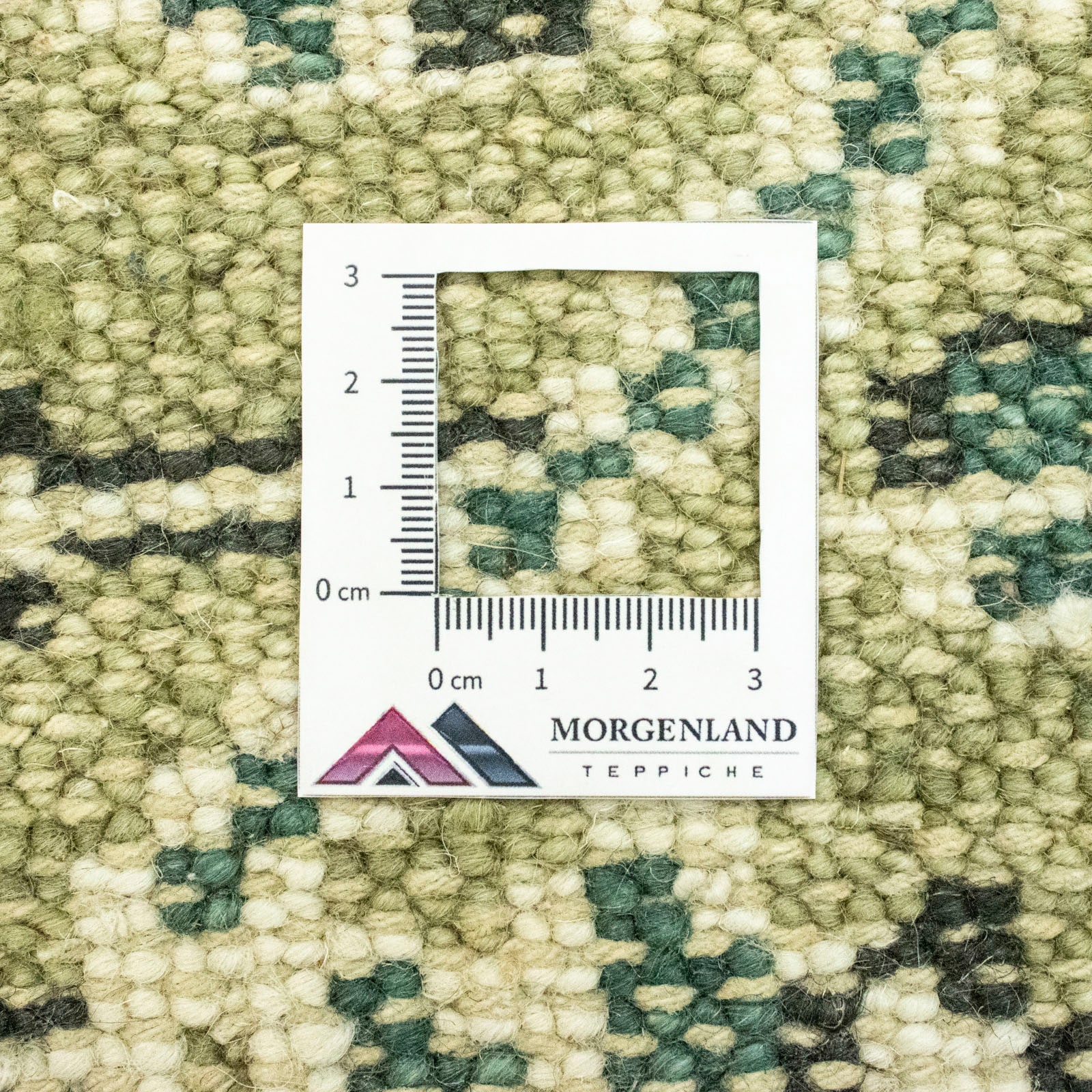 morgenland Wollteppich »Designer Teppich grün«, handgeknüpft rechteckig, handgeknüpft