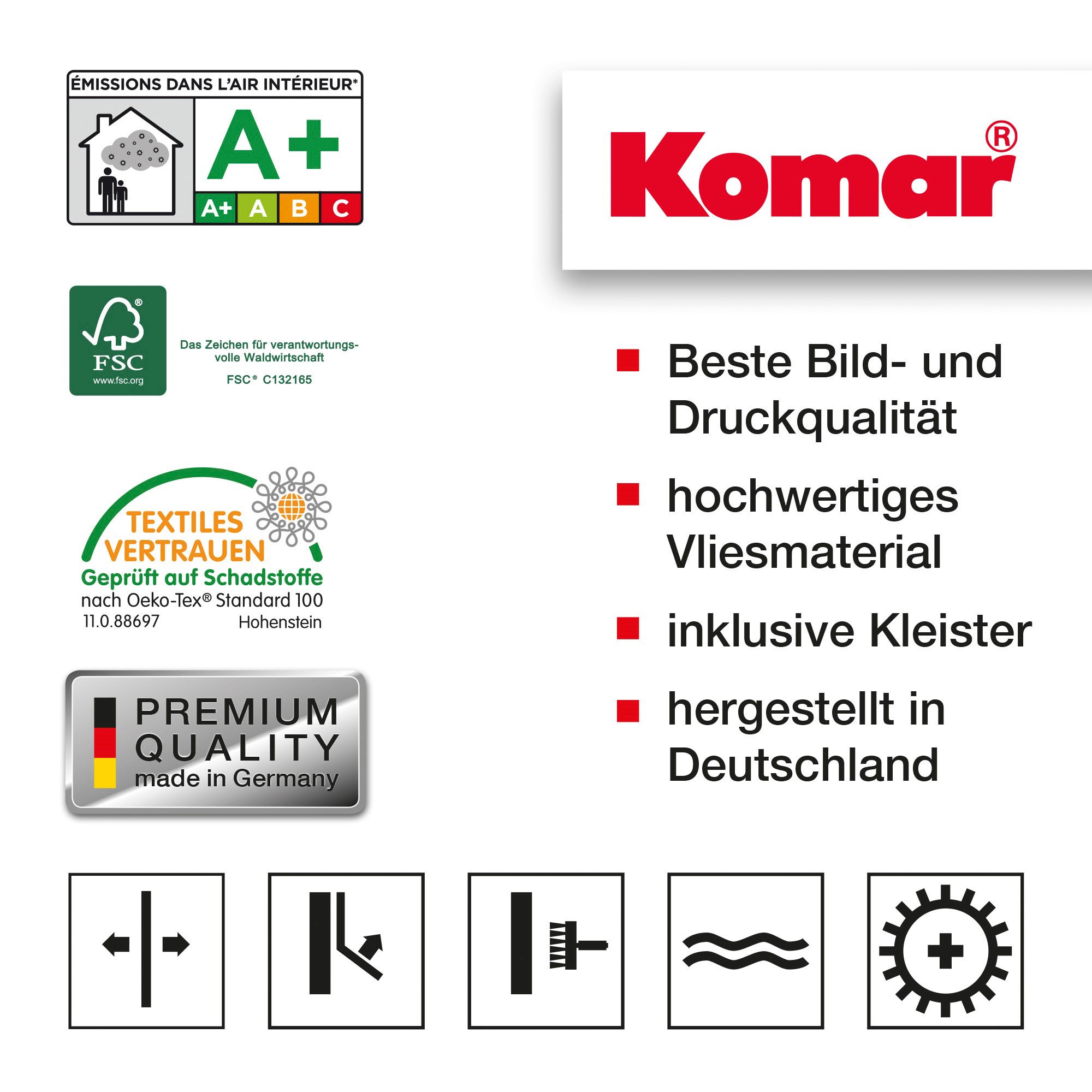 Komar Vliestapete »Digitaldruck Vlies -  Palm Spring - Größe 350 x 250 cm« bedruckt glatt Wohnzimmer, Schlafzimmer