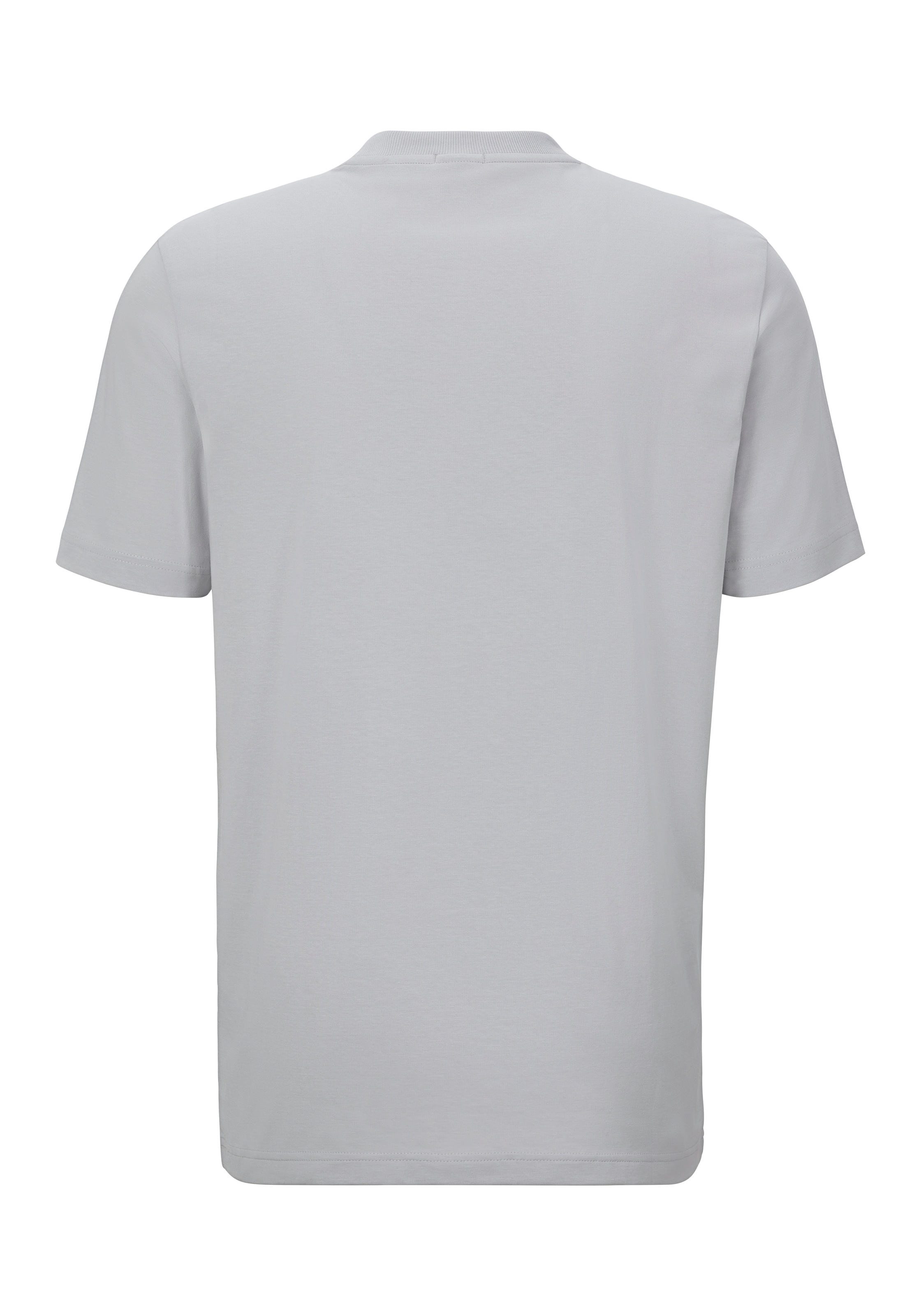 BOSS GREEN Rundhalsshirt »Tee«, mit gummiertem Kontrast-Logo