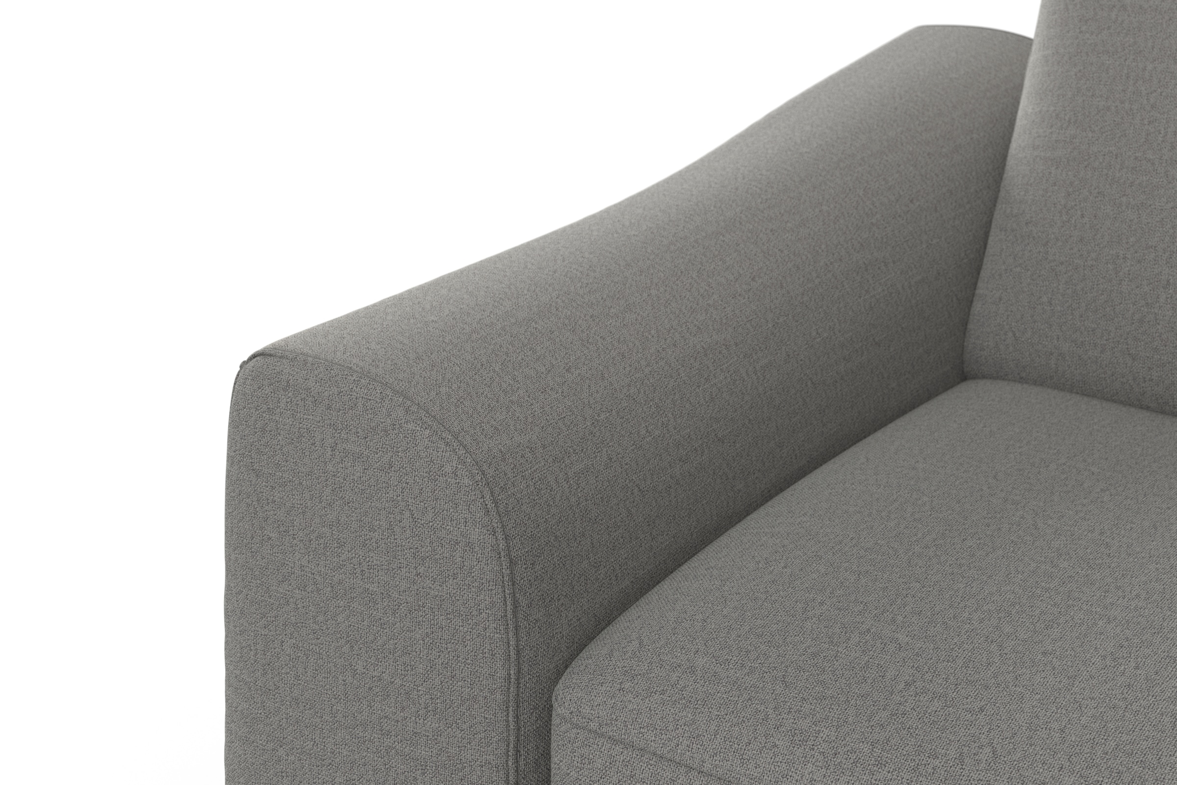 sit&more Ecksofa »Dundee L-Form« mit Federkern und Massivholzfüßen, wahlweise mit Kopfteilverstellung