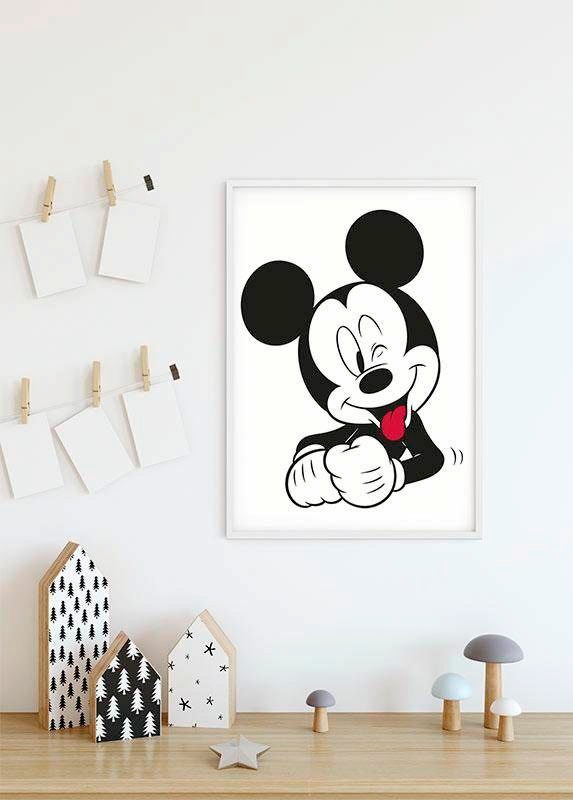 Poster mit Disney, Komar XXL »Mickey Kinderzimmer, | 3 St.), Garantie online (1 Schlafzimmer, kaufen Funny«, Mouse Wohnzimmer Jahren