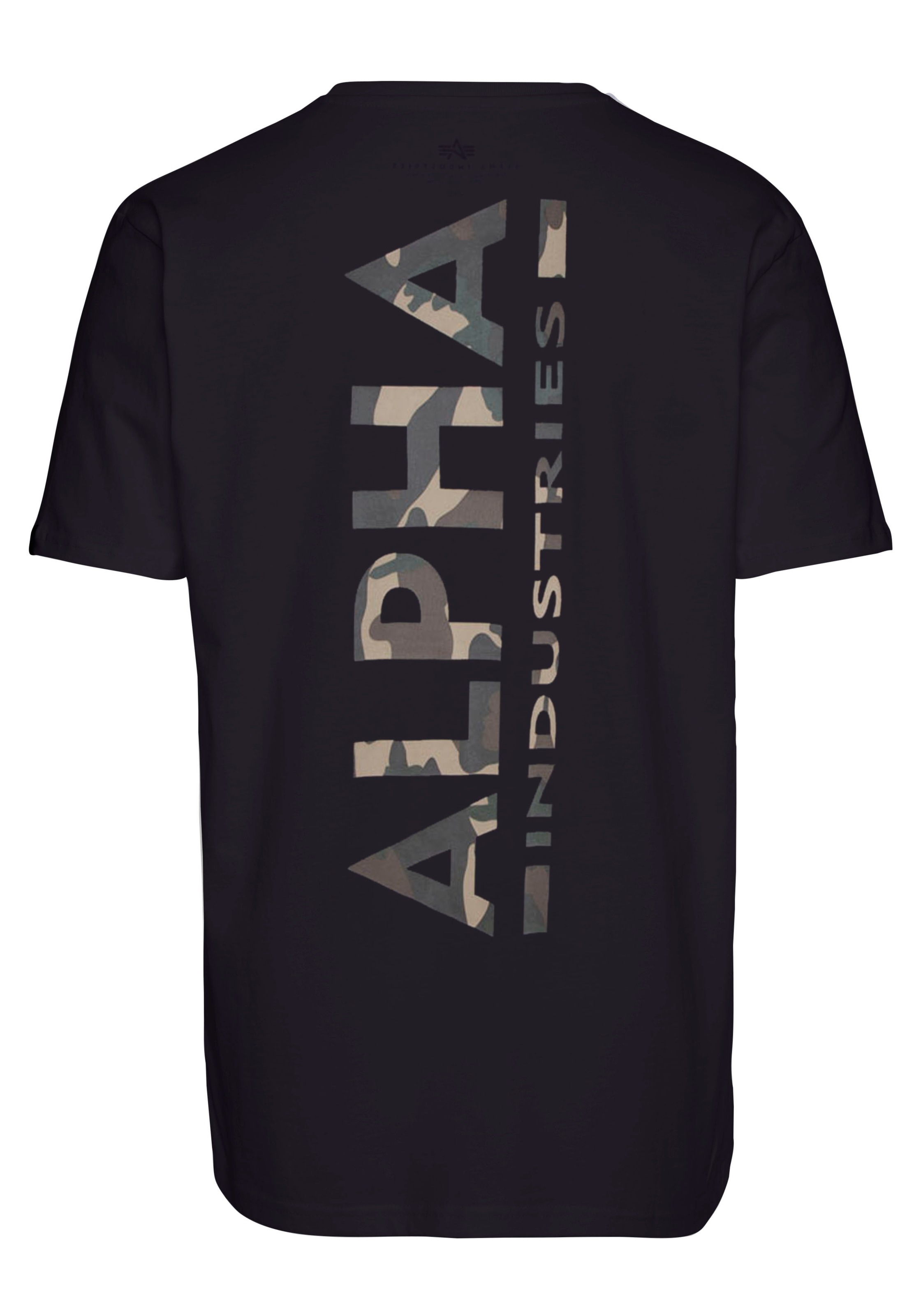 Alpha Industries Rundhalsshirt »Back Tee Camo Print«