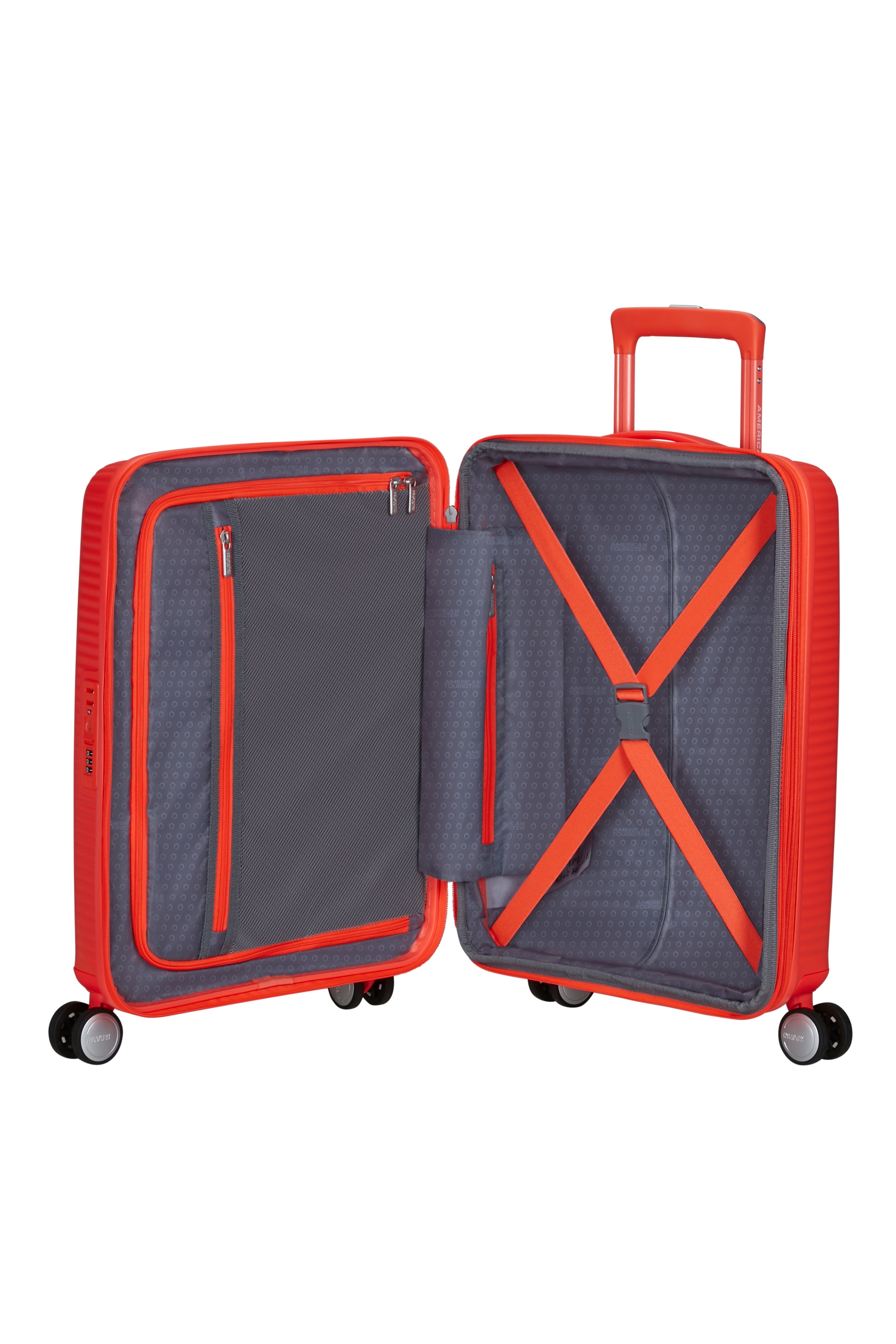 American Tourister® Hartschalen-Trolley »SOUNDBOX, in verschiedenen Farben und Größen« 35,5 l 4 Rollen Reisekoffer Trolley Aufgabegepäck TSA-Zahlenschloss Volumenerweiterung