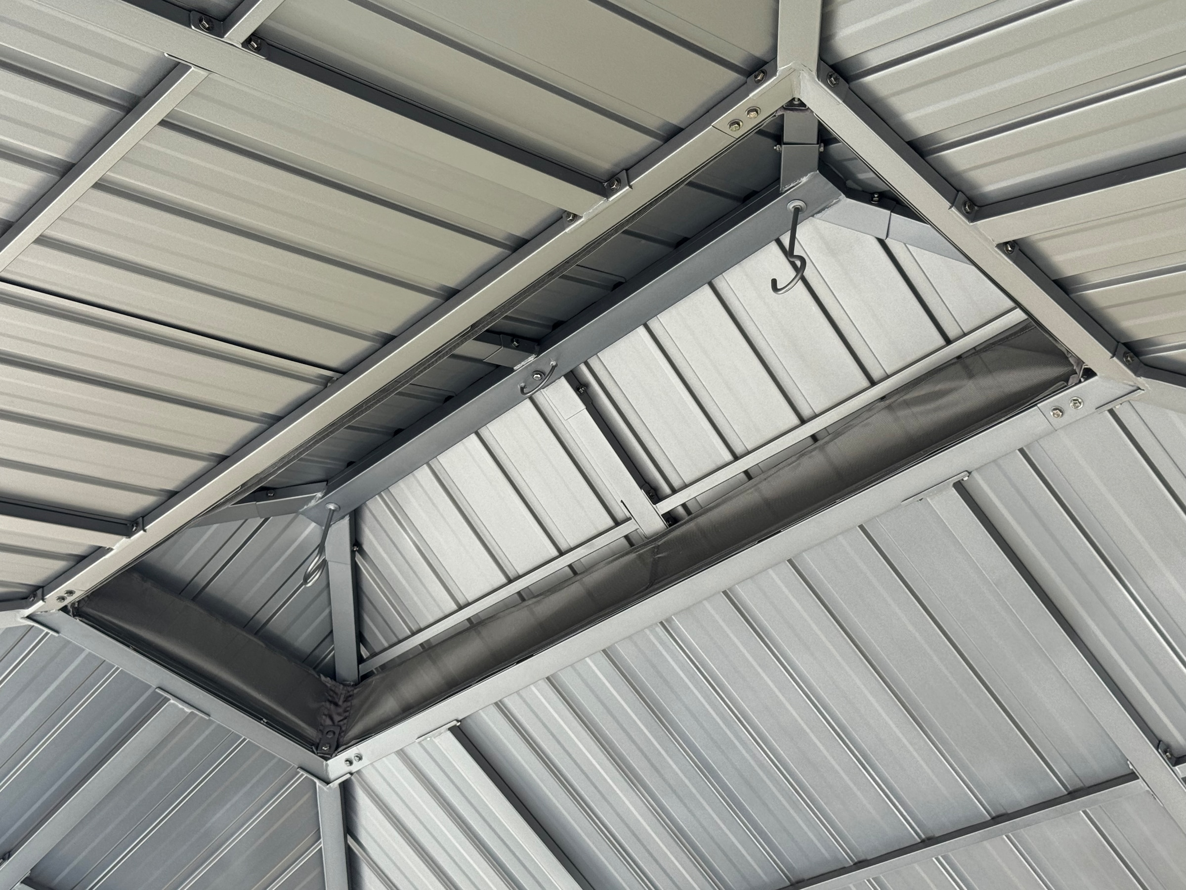 KONIFERA Pavillon »Thasos«, mit Doppeldach, in BxT: 300x300 cm und 400x300 cm, ohne Seitenteile