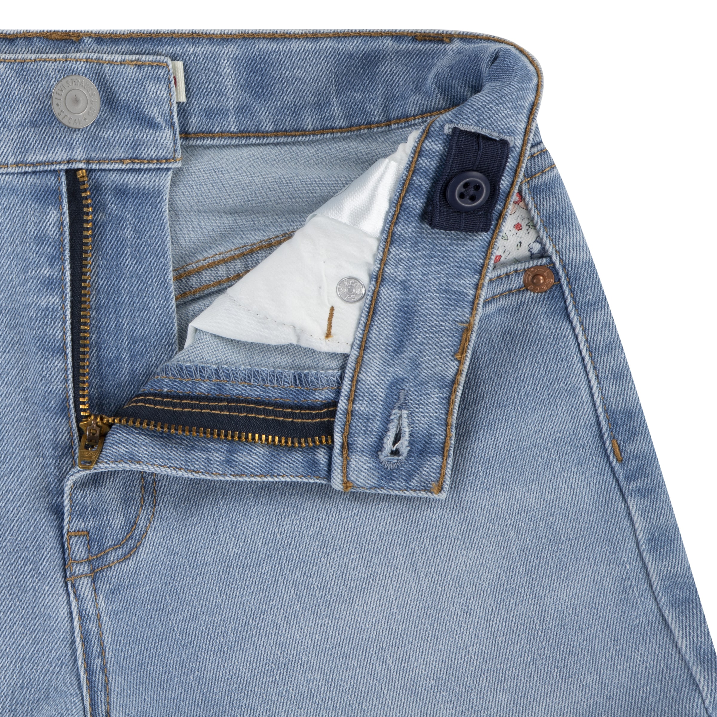 Levi's® Kids Jeansshorts »LVG PRINT BLOCK MOM SHORT« mit kontrastfarbenen Details