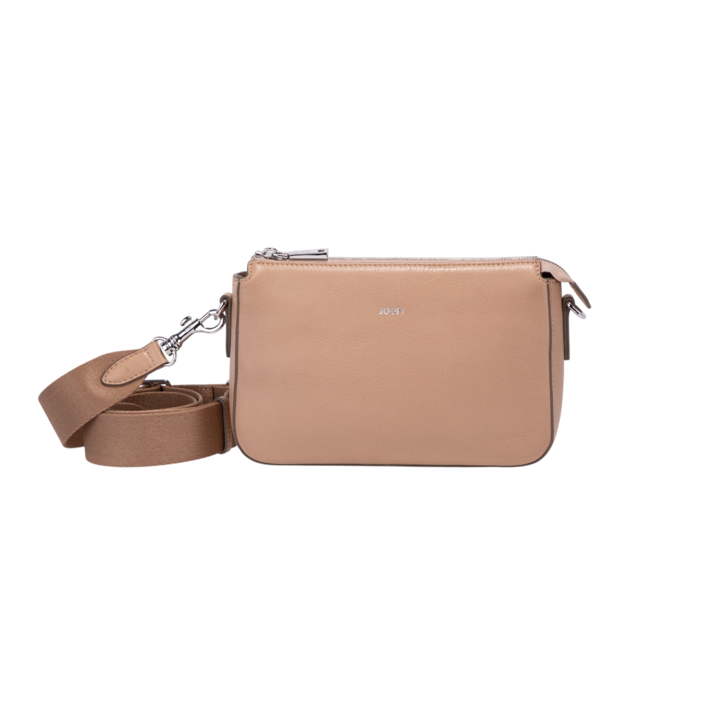 JOOP Umhängetasche "sofisticato 1.0 jasmina shoulderbag shz" Damen Handtasche, Schultertasche mit Logoprägung
