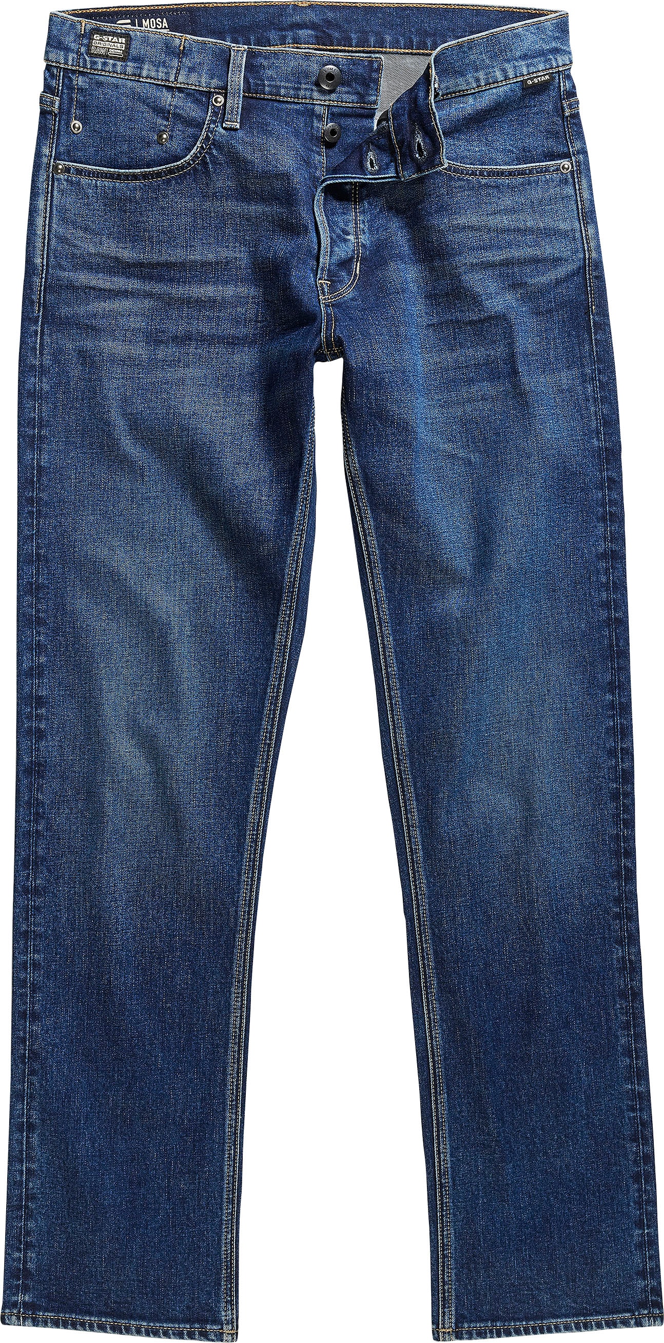 G-STAR Straight-Jeans »Mosa Straight«, mit hellen Nähten