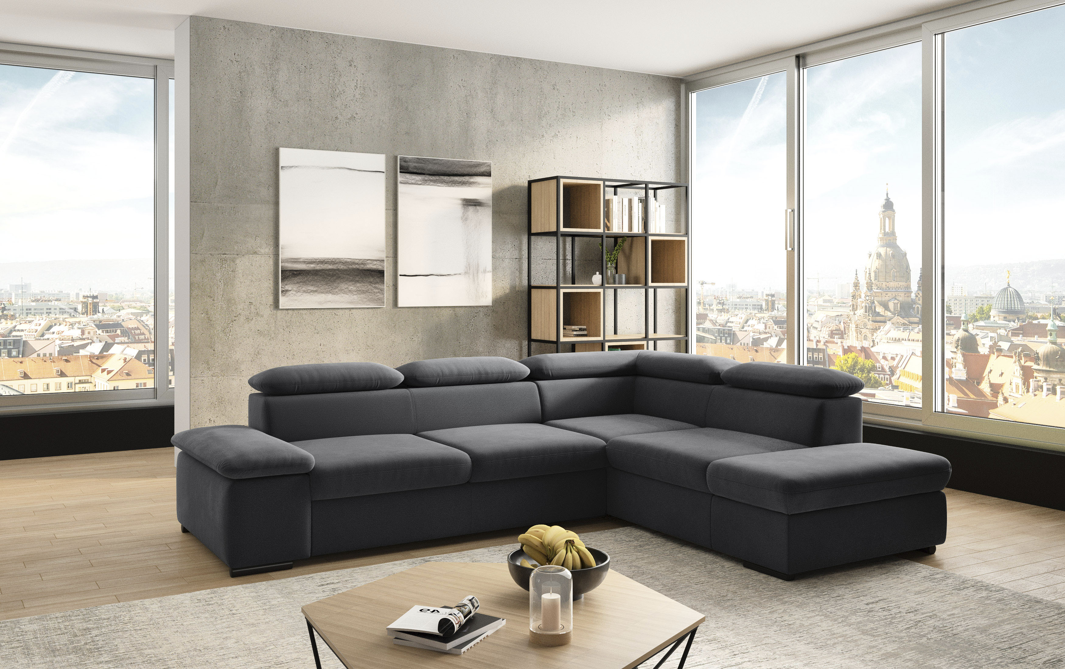 sit&more Ecksofa "Alcudia L-Form" mit Armteilverstellung, optional Kopfteilverstellung & Schlaffunktion