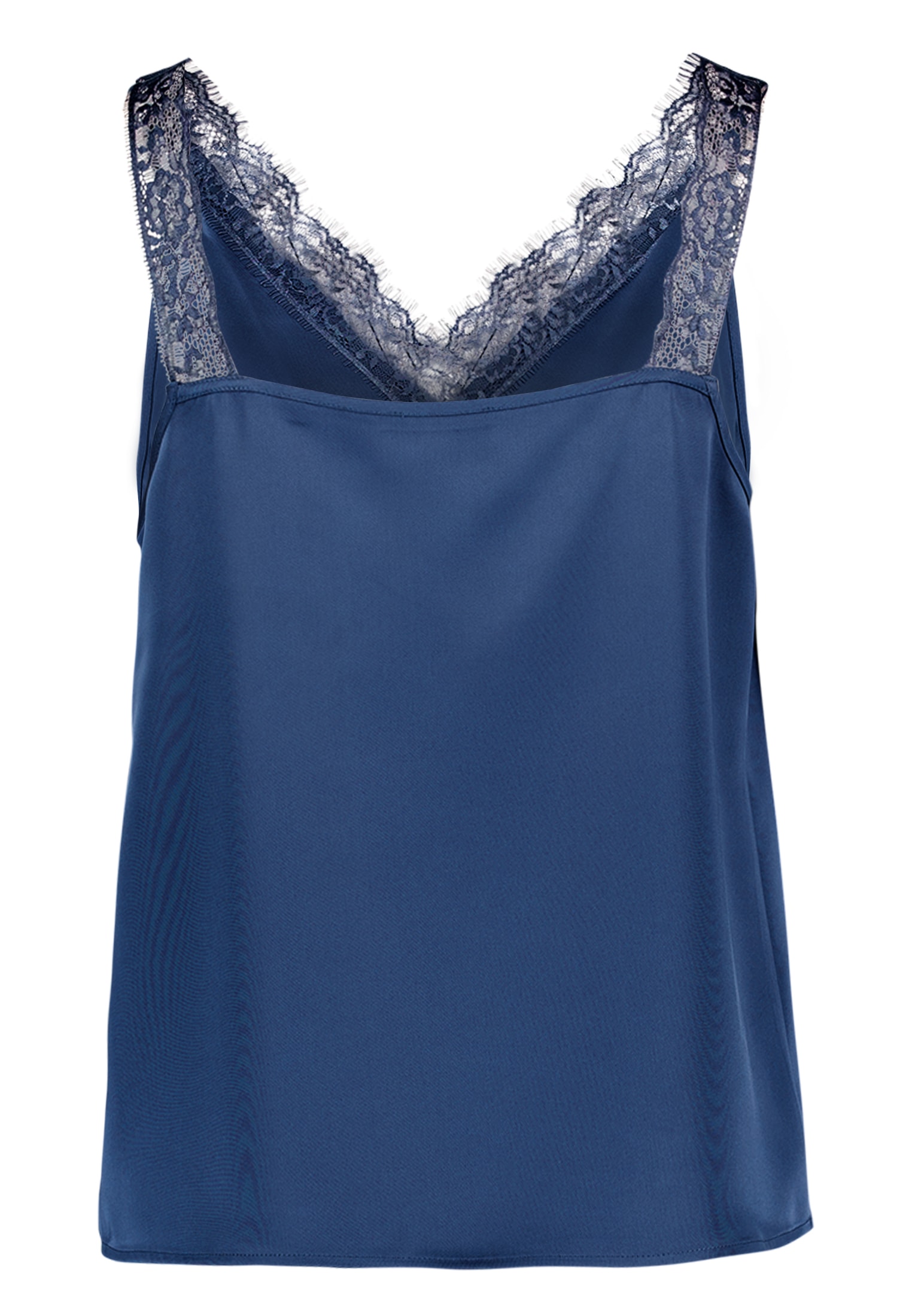 Zero Spitzenbluse »Basic-Top mit V-Ausschnitt«