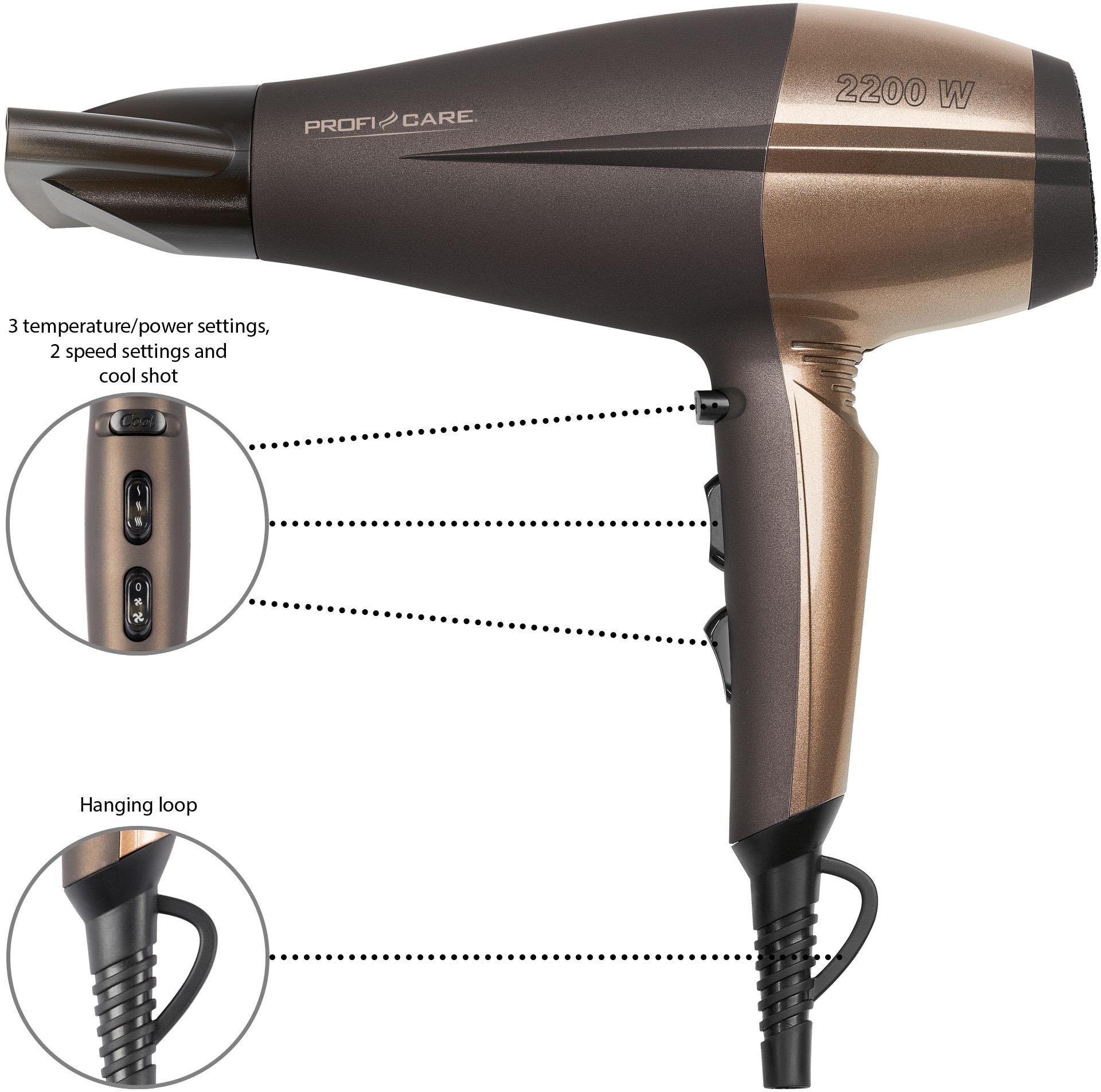 ProfiCare Haartrockner »PC-HT 3010«, 2200 W, 1 Aufsätze