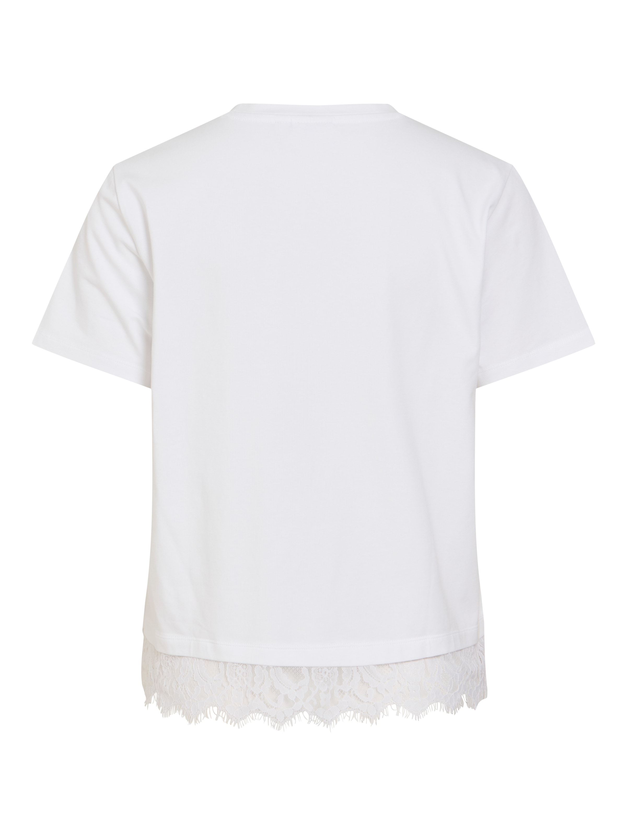 Vila Spitzenshirt »VINORA S/S LACE T-SHIRT - NOOS« Baumwollmischung, regular fit, mit Spitze