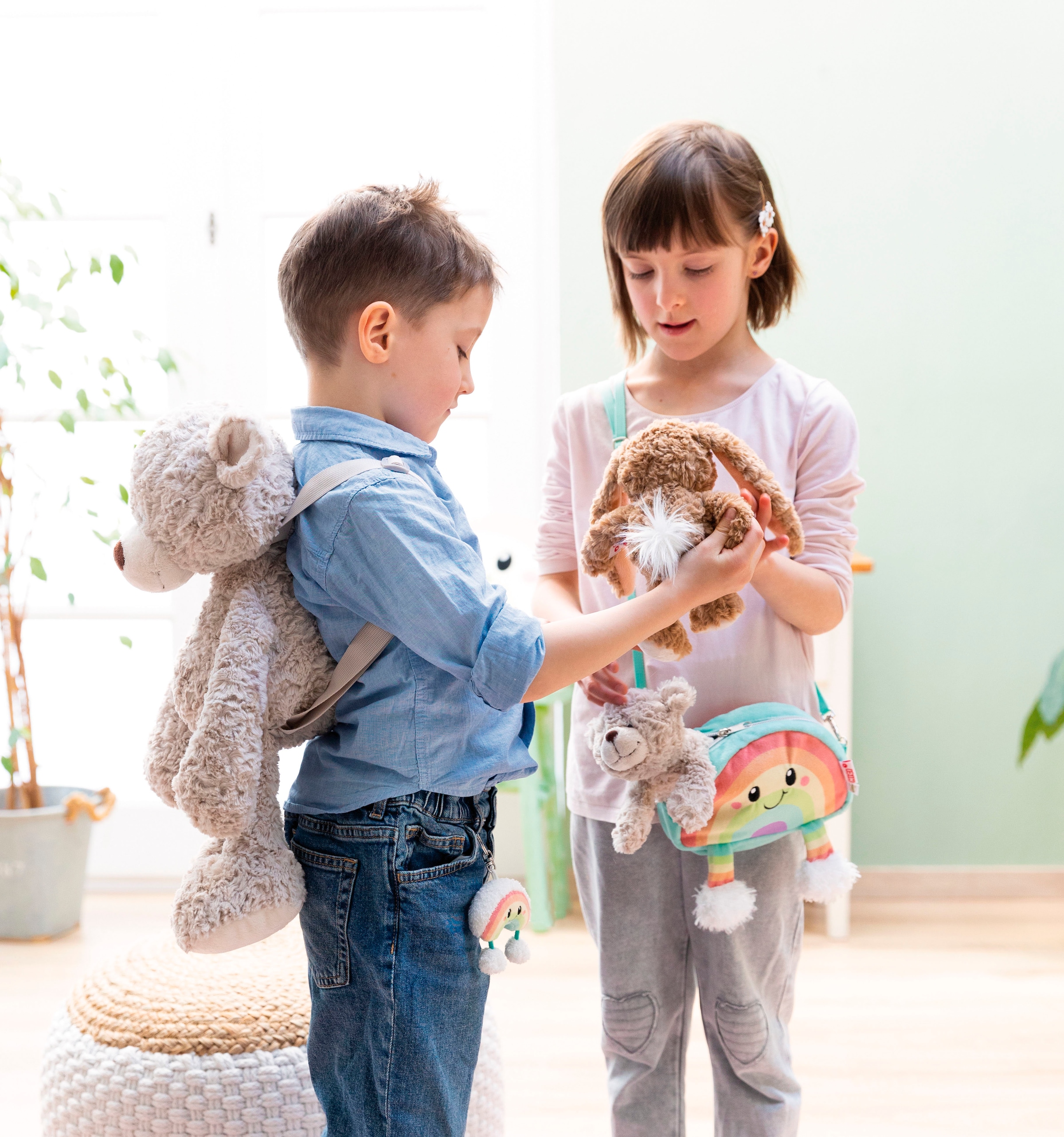 Nici Kinderrucksack »Classic Bear, Rucksack Bär Finni, 40 cm figürlich«, enthält recyceltes Material
