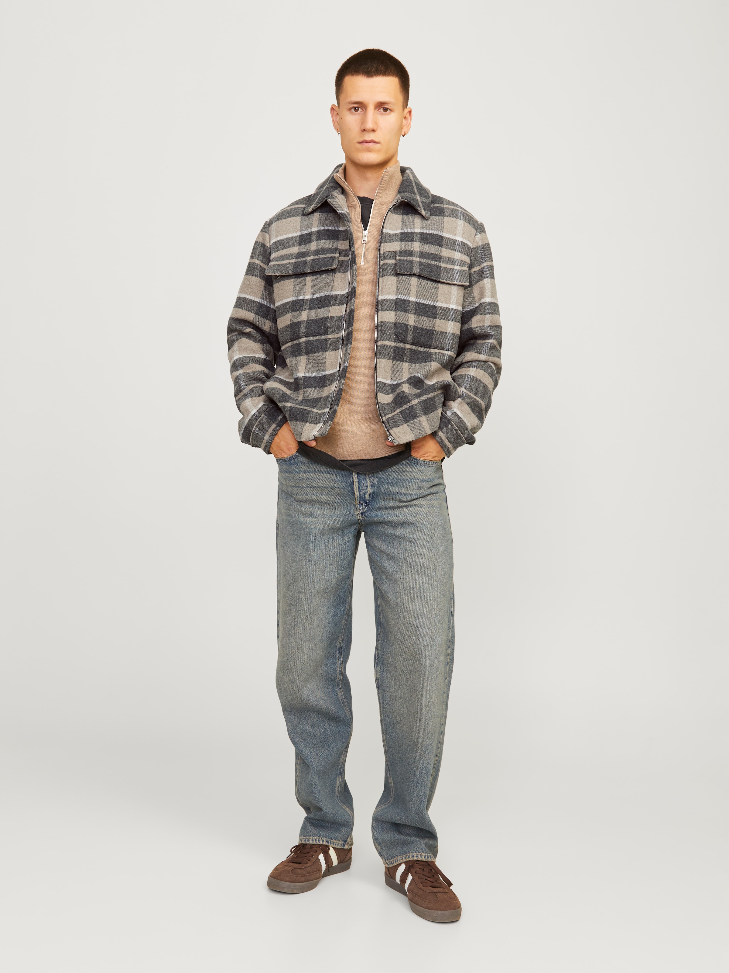 Jack & Jones Wolljacke »JPRCCRUSSEL WOOL BLEND JACKET SN«, ohne Kapuze