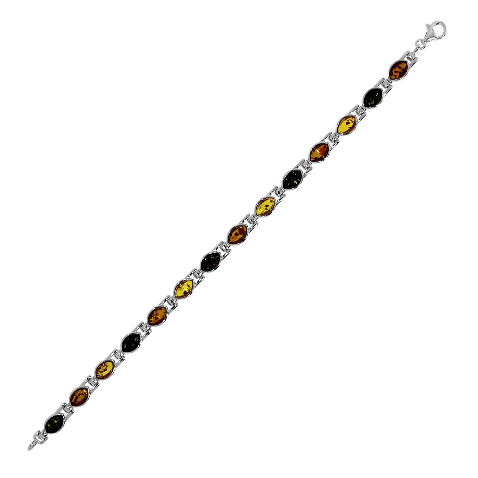 OSTSEE-SCHMUCK Armband »- Uzay - Silber 925/000 - Bernstein«