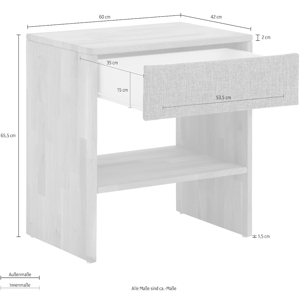 OTTO products Nachttisch »Callum«, passend zur Boxspringbett-Serie Jelle