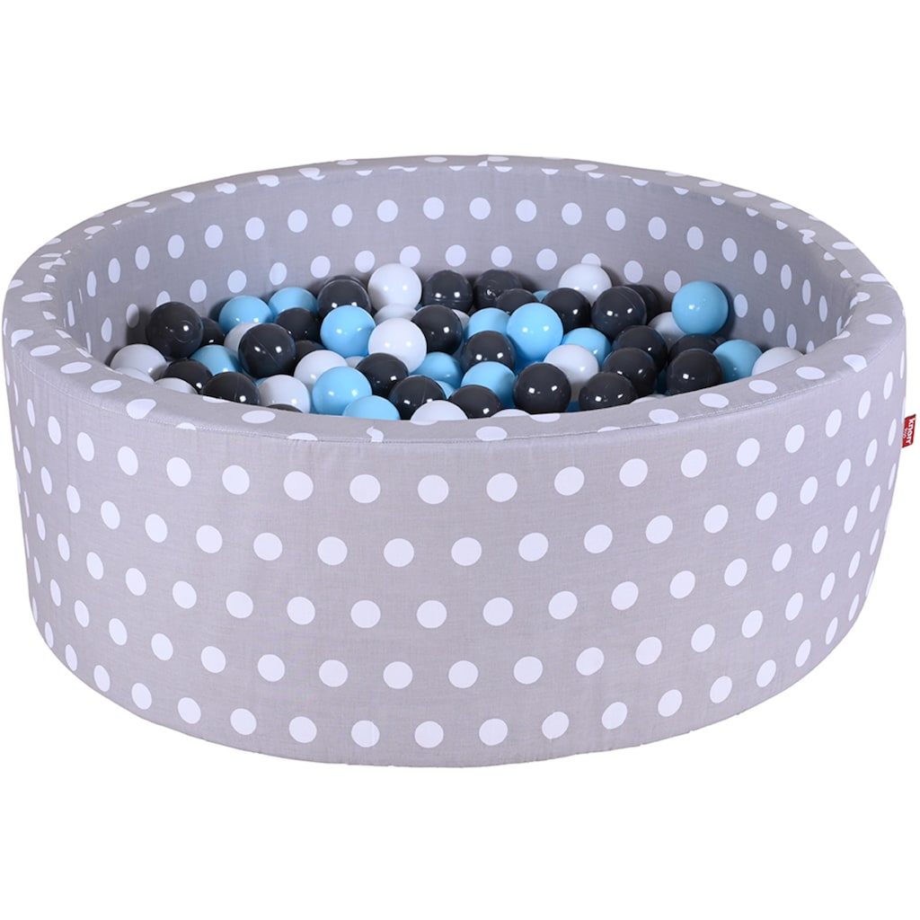 Knorrtoys® Bällebad »Soft, Grey White Dots«