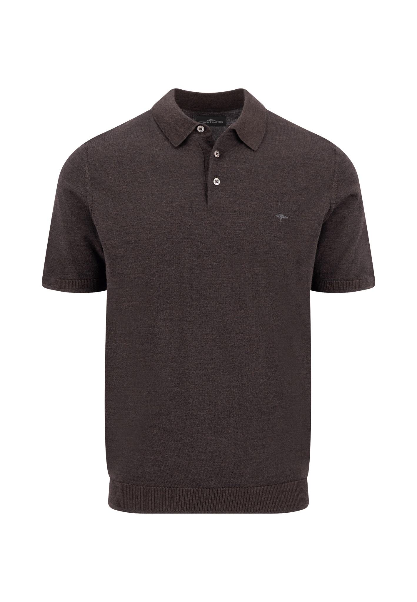 FYNCH-HATTON Polokragenpullover Sommershirt mit Stickerei