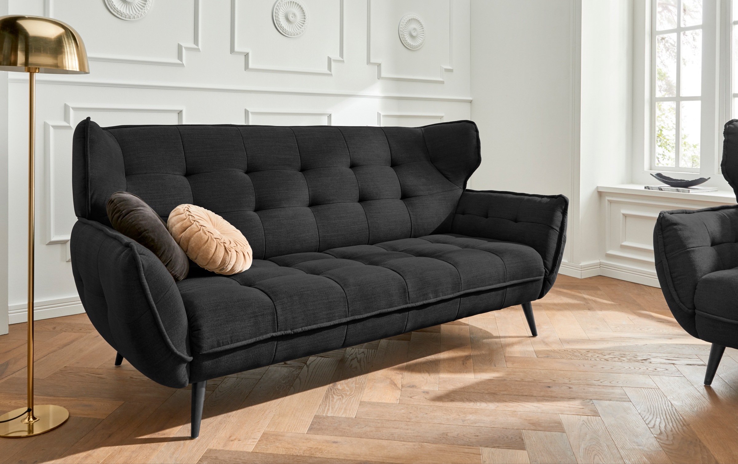 Leonique 3-Sitzer »Ariana«, Big-Sofa bzw. stylischer Hochlehner