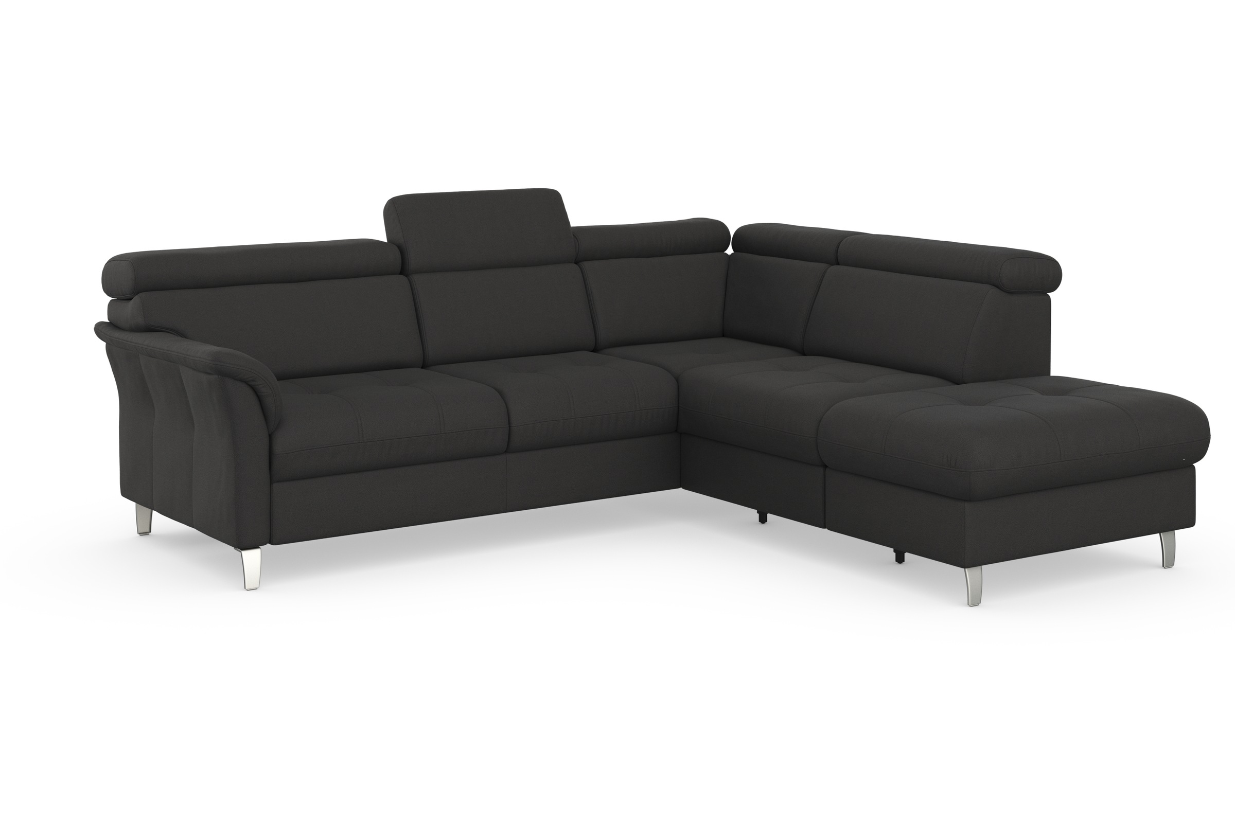 sit&more Ecksofa »Marano L-Form«, inklusive Kopfteilverstellung, wahlweise mit Bettfunktion, Bettkasten