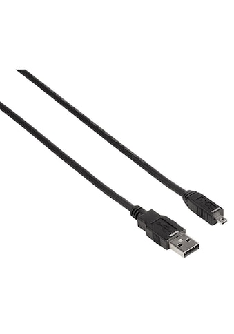 Hama USB-Kabel »1,8 m, Schwarz«, USB Typ A, USB 2.0 Mini-B, 180 cm, A-Stecker -... kaufen