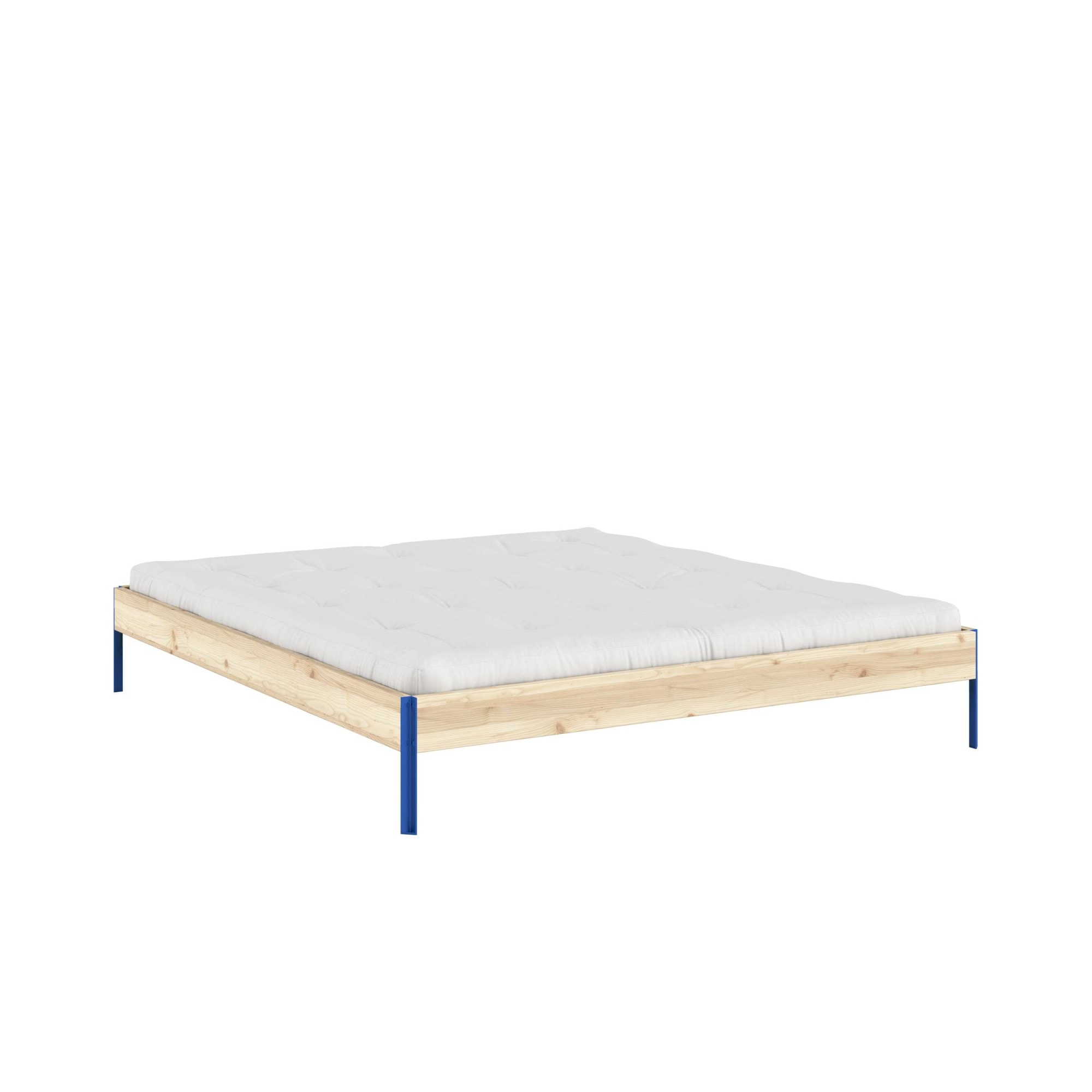Karup Design Bettgestell "CORE BED Bodenbett, Holzrahmen, Futonbett, Jugendbett, Holzbett" Massivholzbett mit Lattenrost, Kiefer massiv, Doppelbett ohne Kopfteil