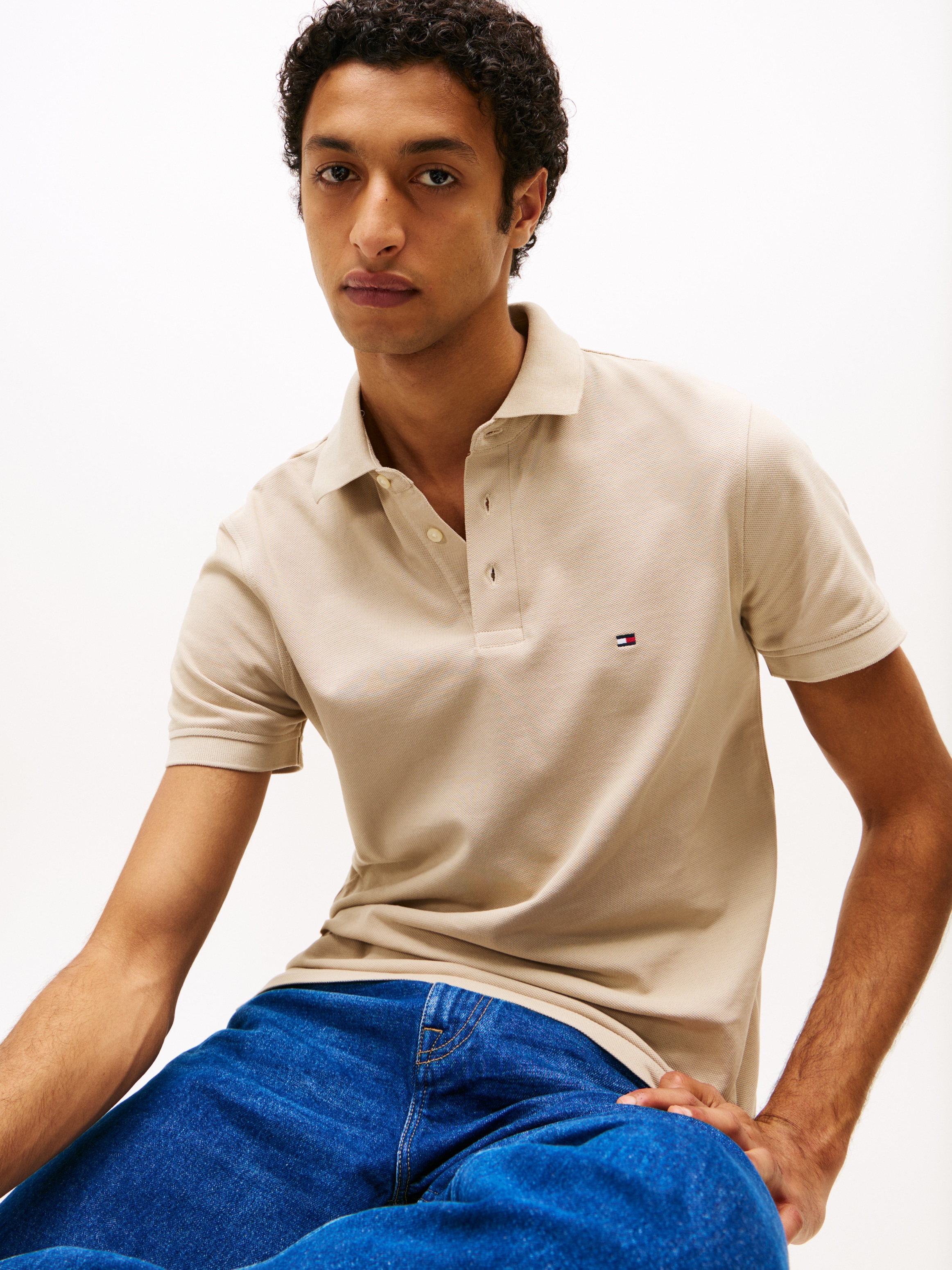 Tommy Hilfiger Poloshirt »1985 SLIM POLO«, hochwertige Baumwoll-Piqué-Qualität