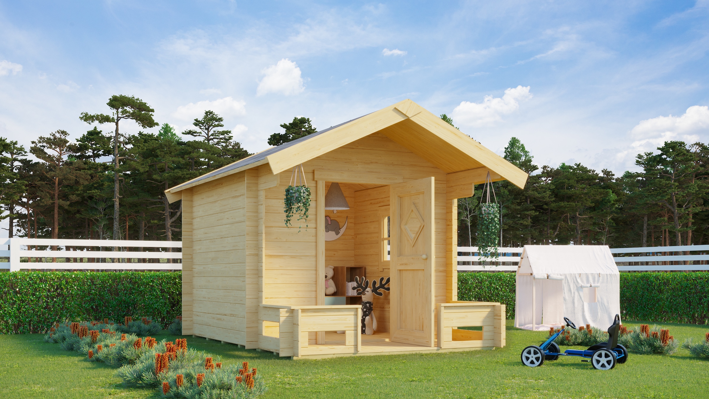 Nordic Holz Spielhaus »PINOCCHIO« BxTxH: 219x270x188 cm