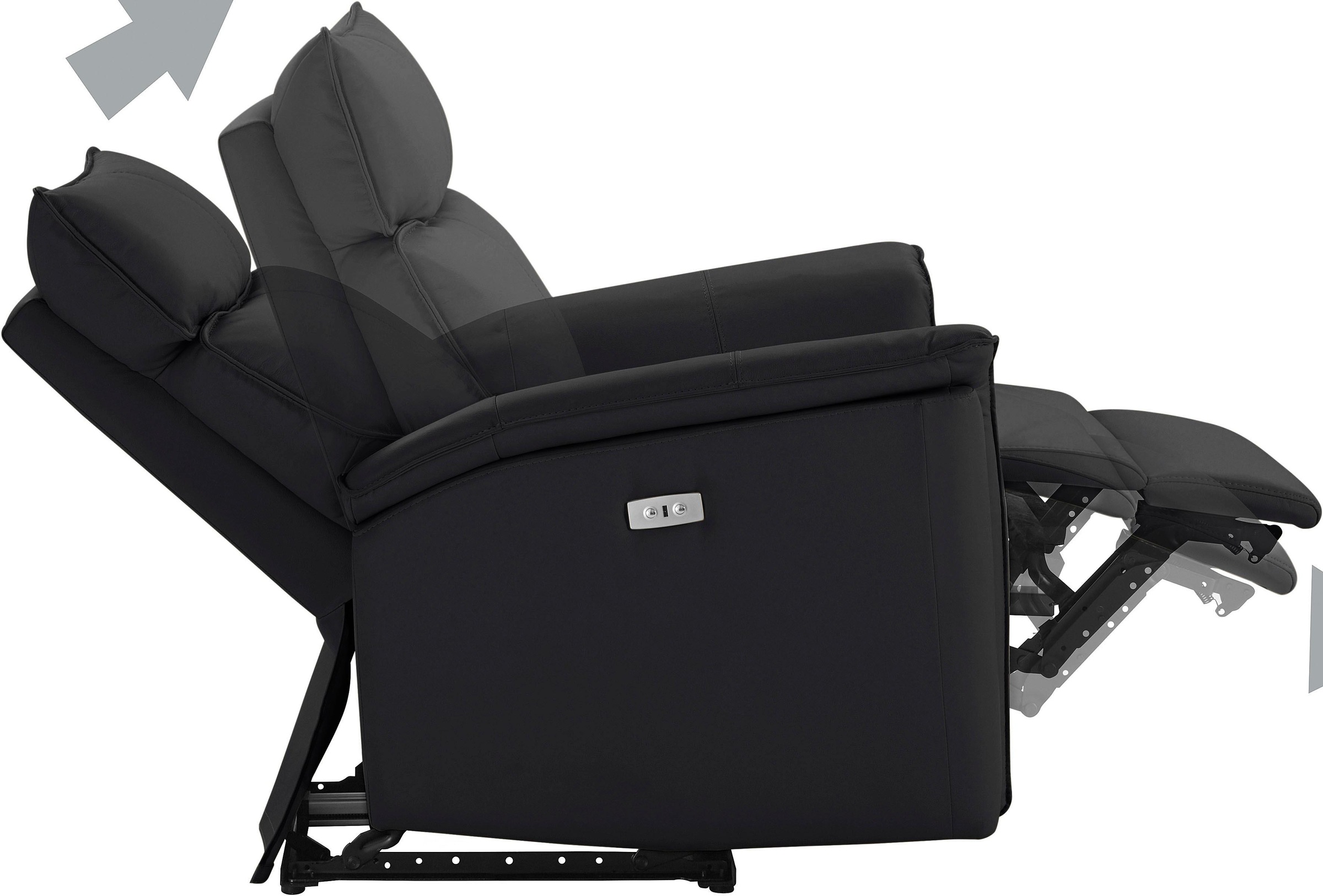 Places of Style Relaxsessel »Zola, TV-Sessel mit Schlaffunktion, Sessel für Wohnzimmer mit«, elektrischer Relaxfunktion und USB-Steckeranschluss, Breite 87 cm