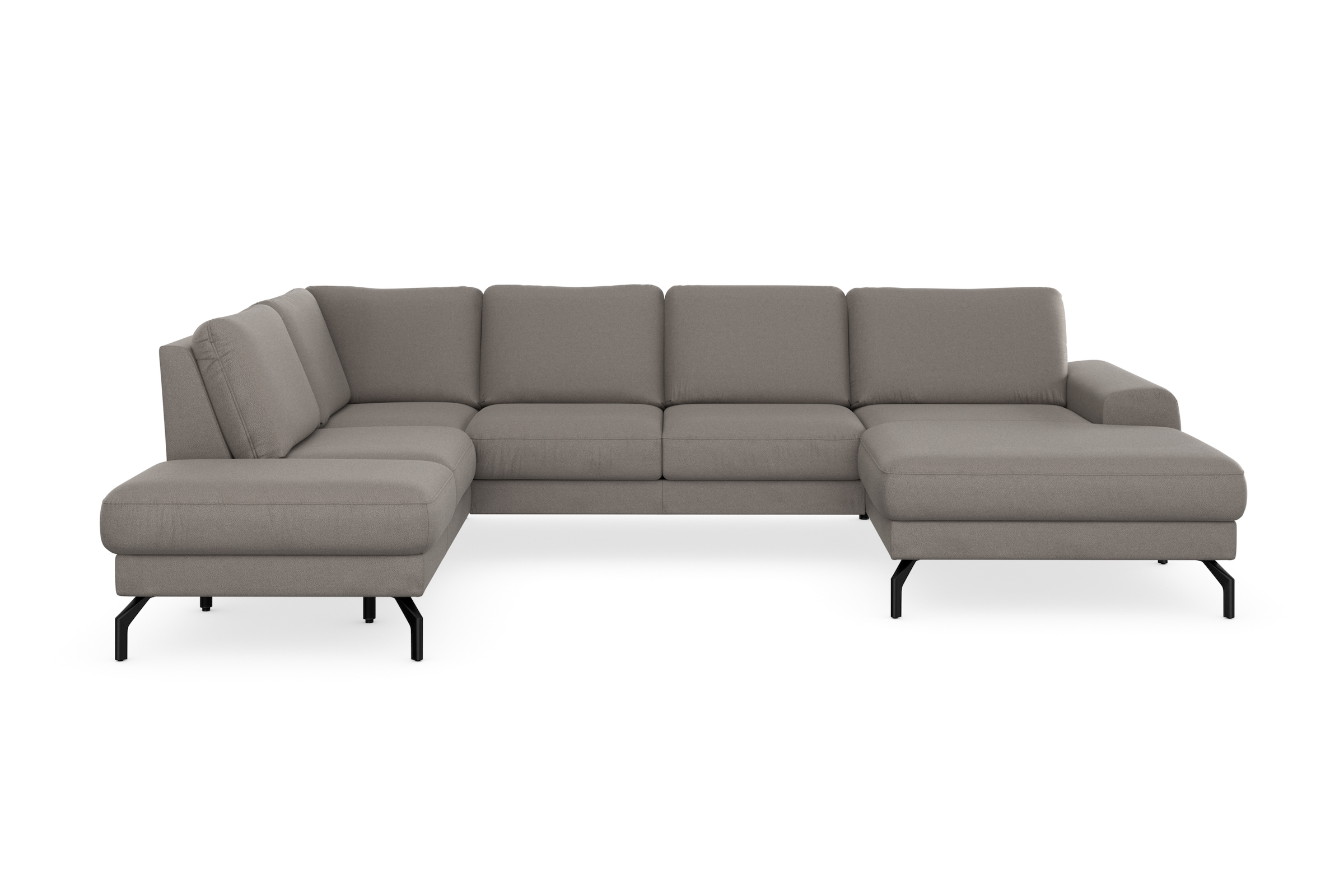 sit&more Wohnlandschaft »Cinturo U-Form« inklusive Sitztiefenverstellung und Federkern, Sitzhöhe 48 cm