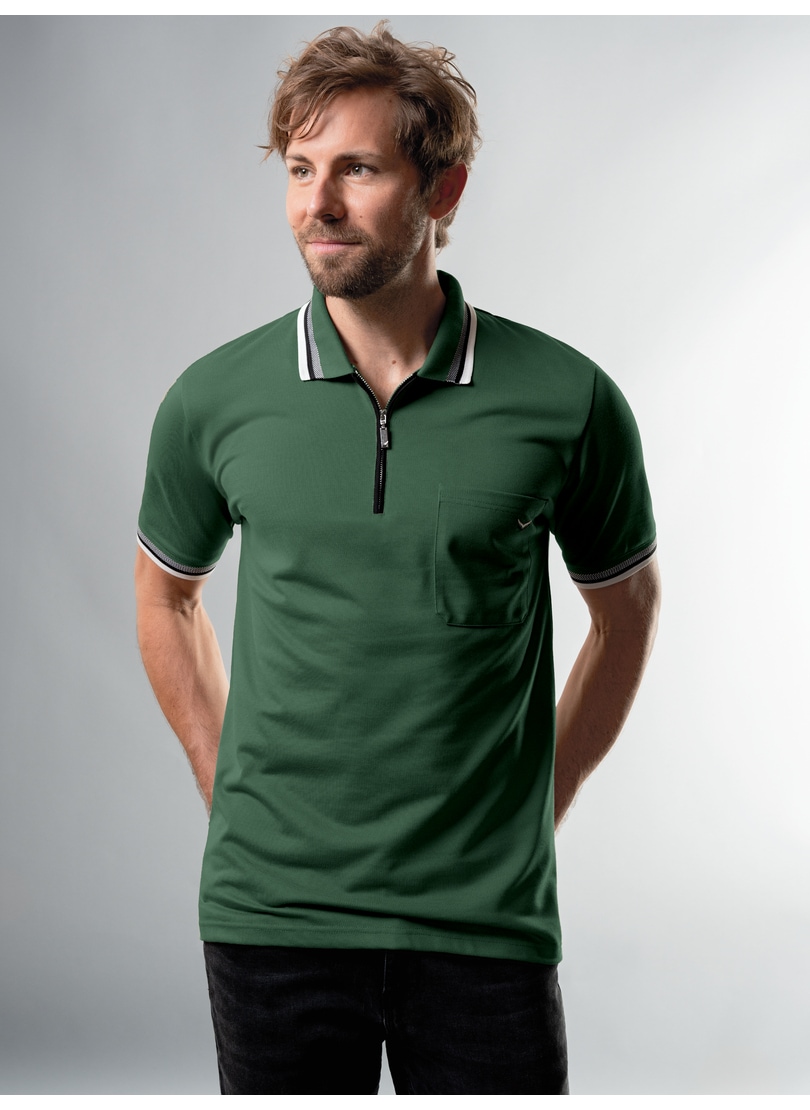 Trigema Poloshirt »TRIGEMA Poloshirt mit Reißverschluss«, (1 tlg.)