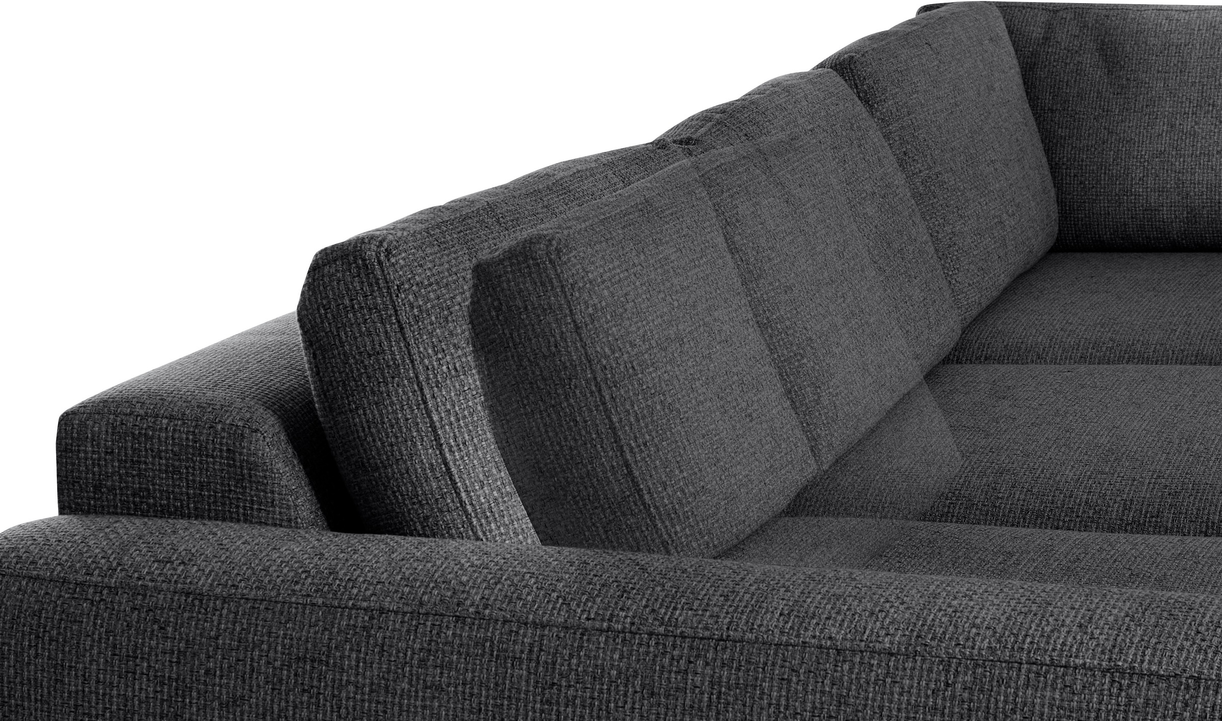 Places of Style Ecksofa »Bloomfield, L-Form«, extra tiefe Sitzfläche, wahlweise mit Sitztiefenverstellung