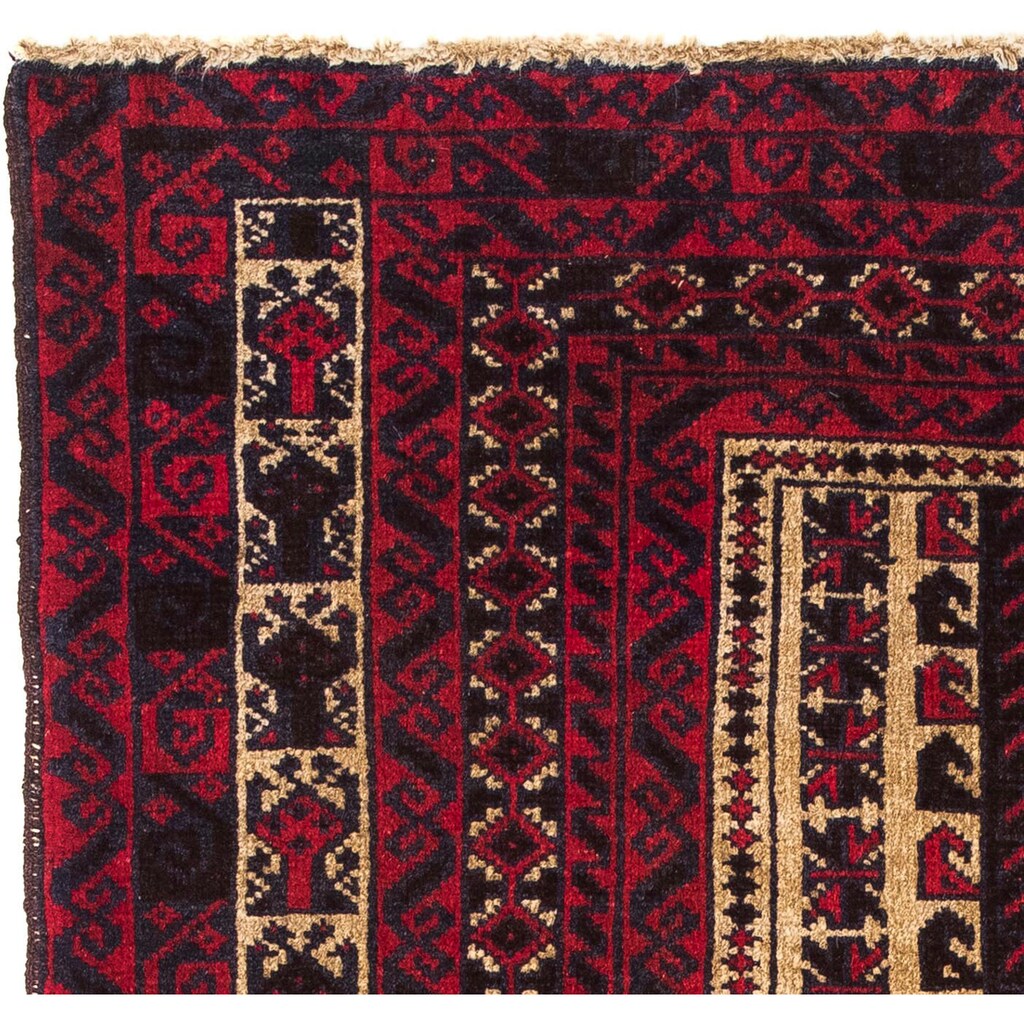 morgenland Orientteppich »Belutsch - 130 x 82 cm - dunkelrot«, rechteckig