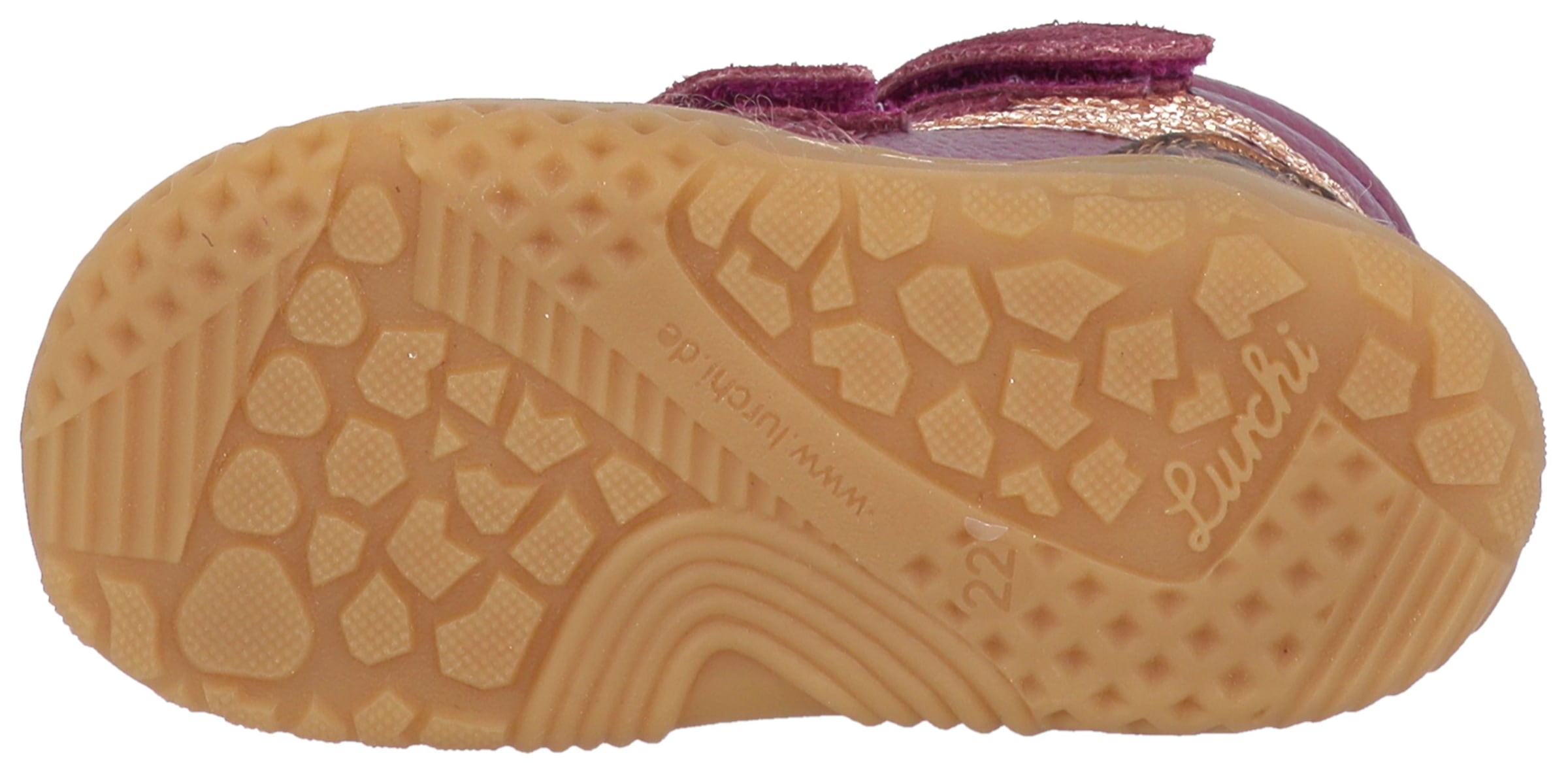 Lurchi Barfußschuh »Samu 1 Barefoot«  Herbstboots, Klettboots mit trendigen, farbigen Kontrastbesätzen