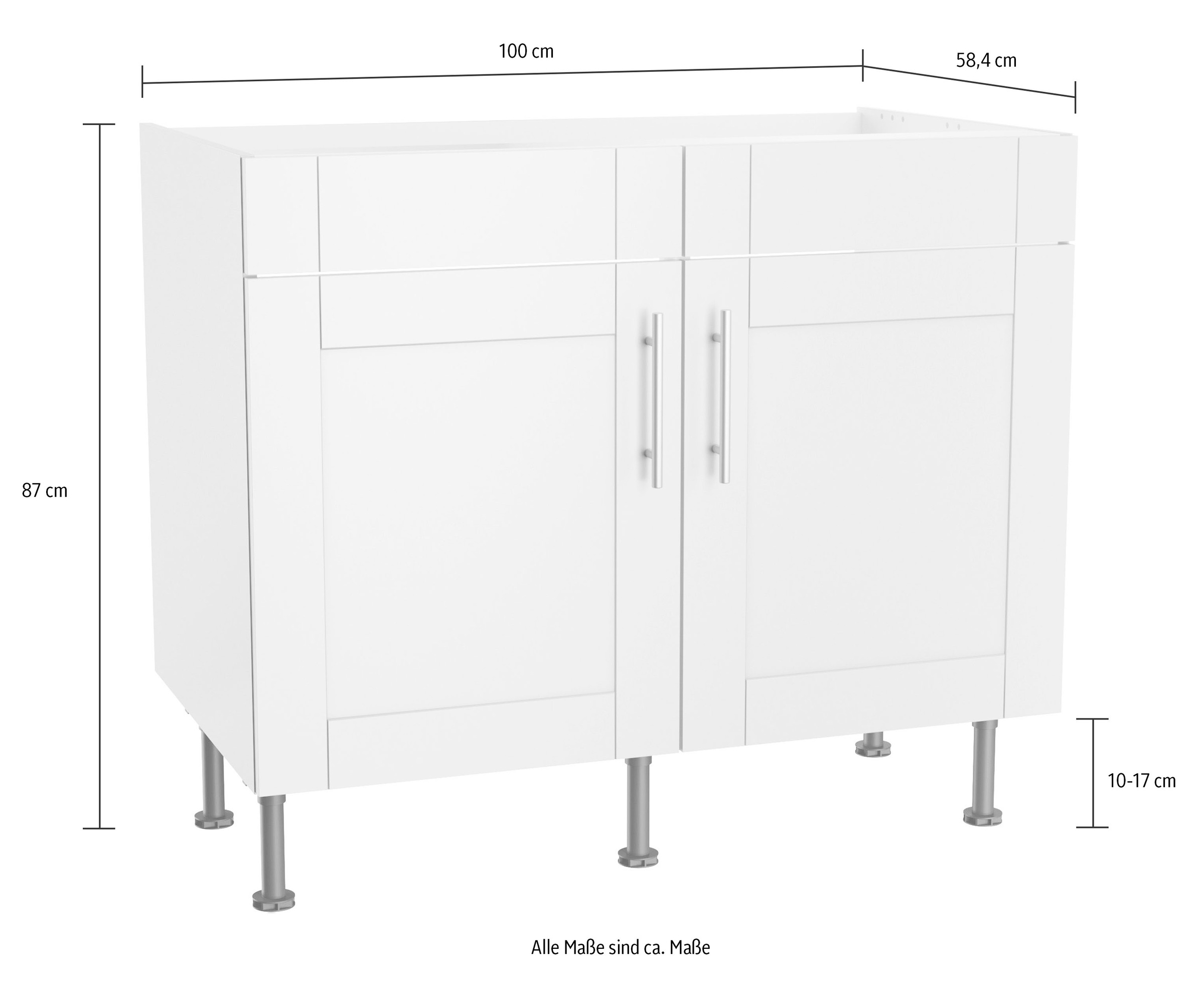 OPTIFIT Spülenschrank »Ahus«, Breite 100 cm